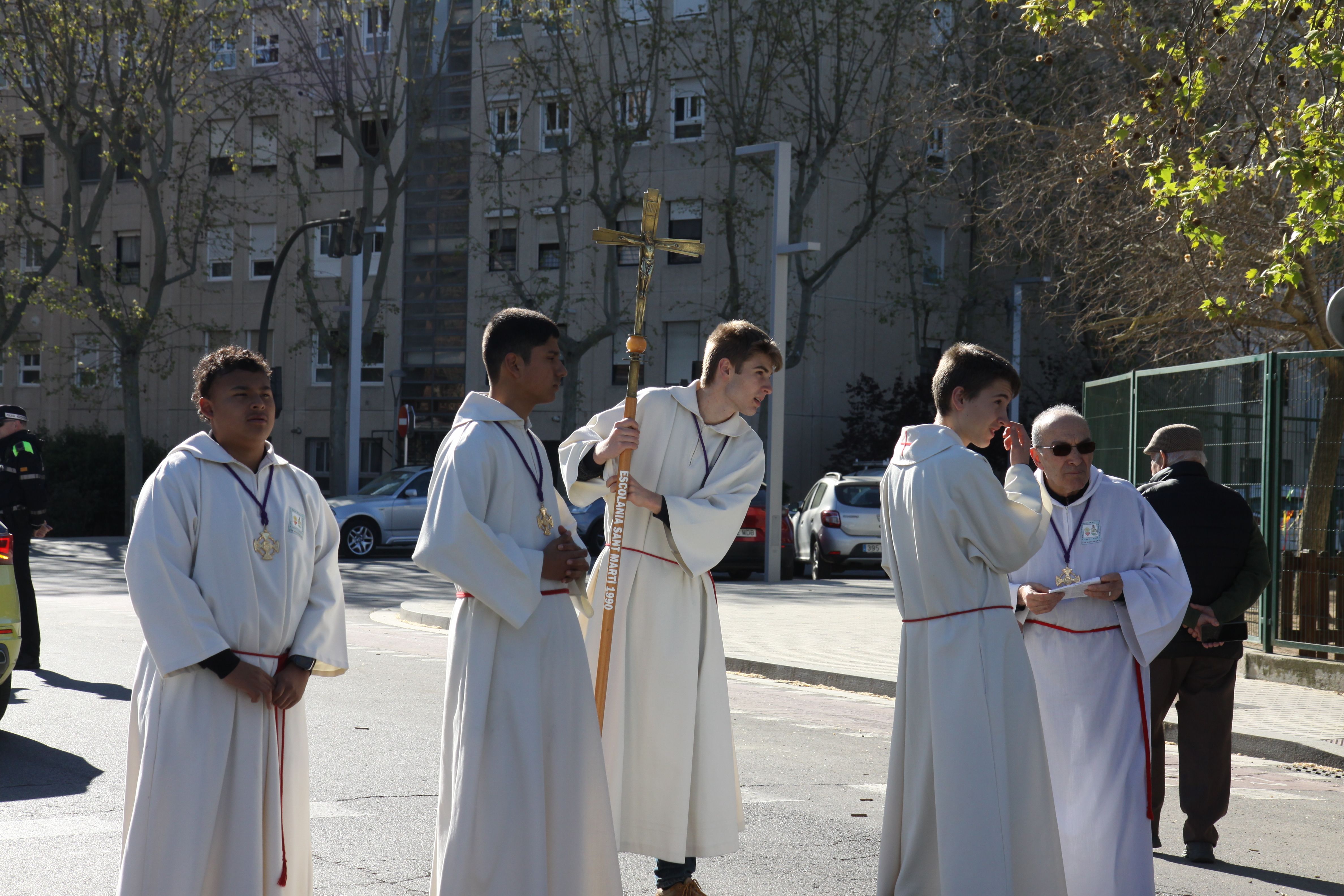 Imatges del Via Crucis. Foto: Laia Jubany