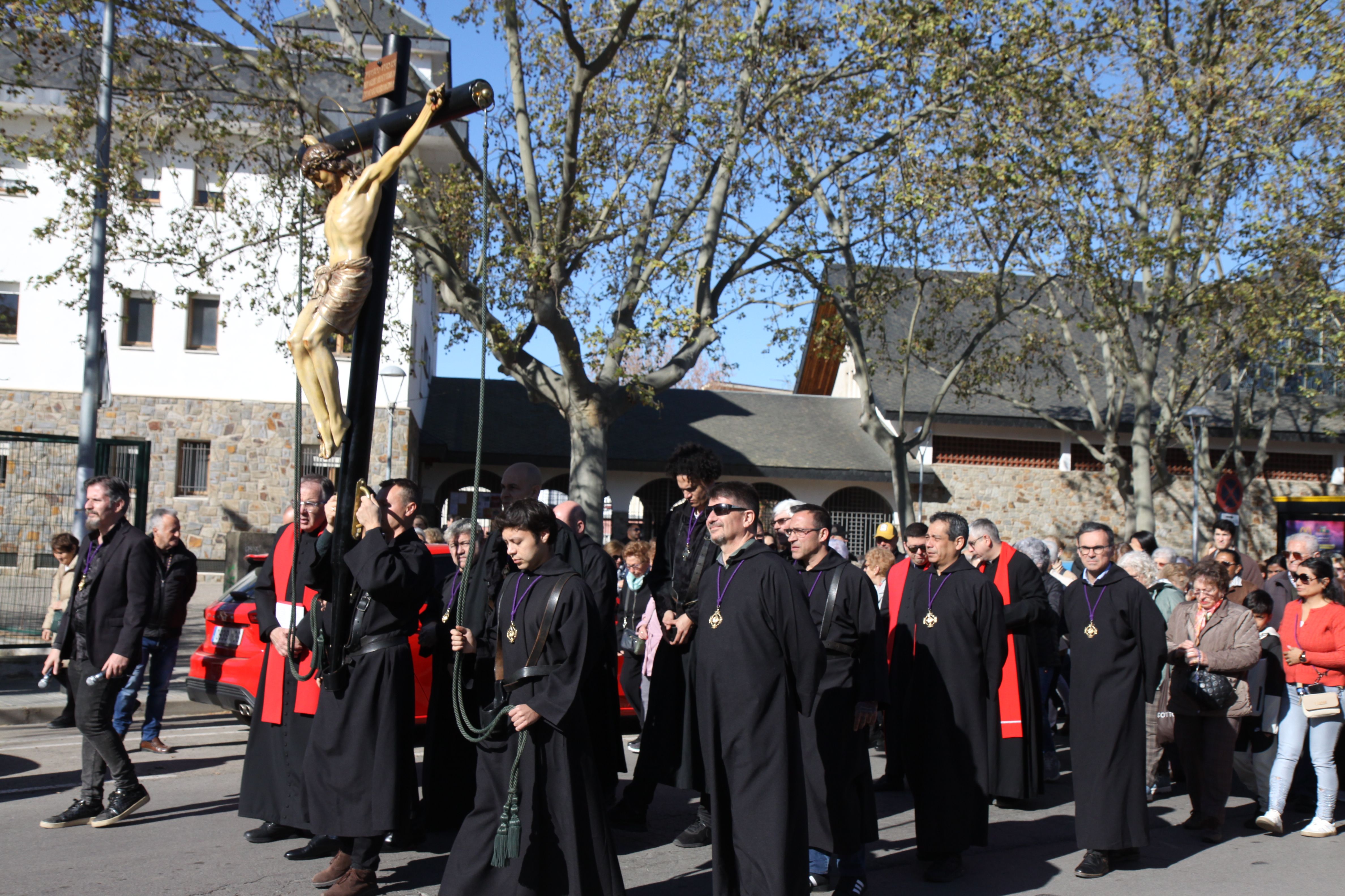 Imatges del Via Crucis. Foto: Laia Jubany