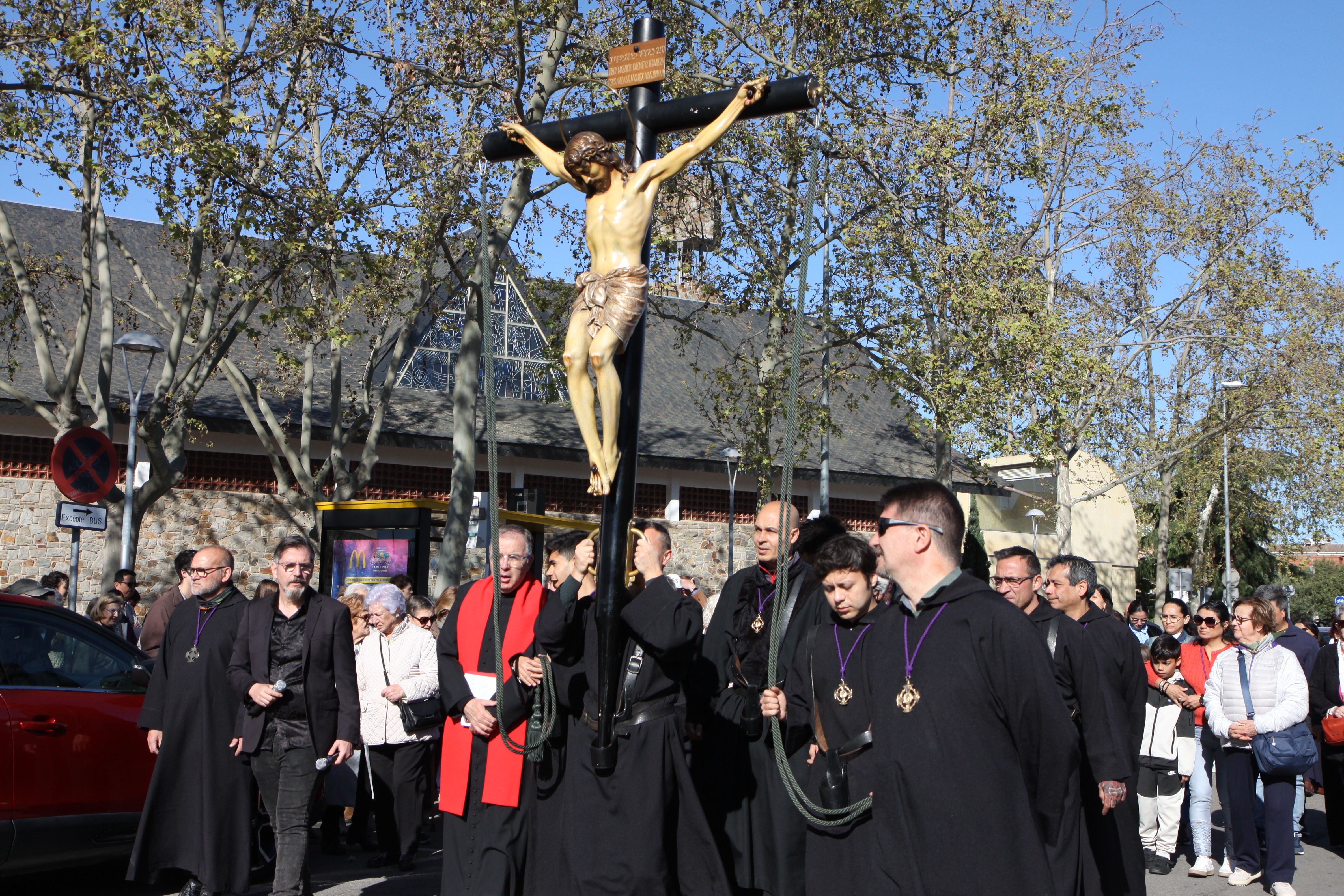 Imatges del Via Crucis. Foto: Laia Jubany