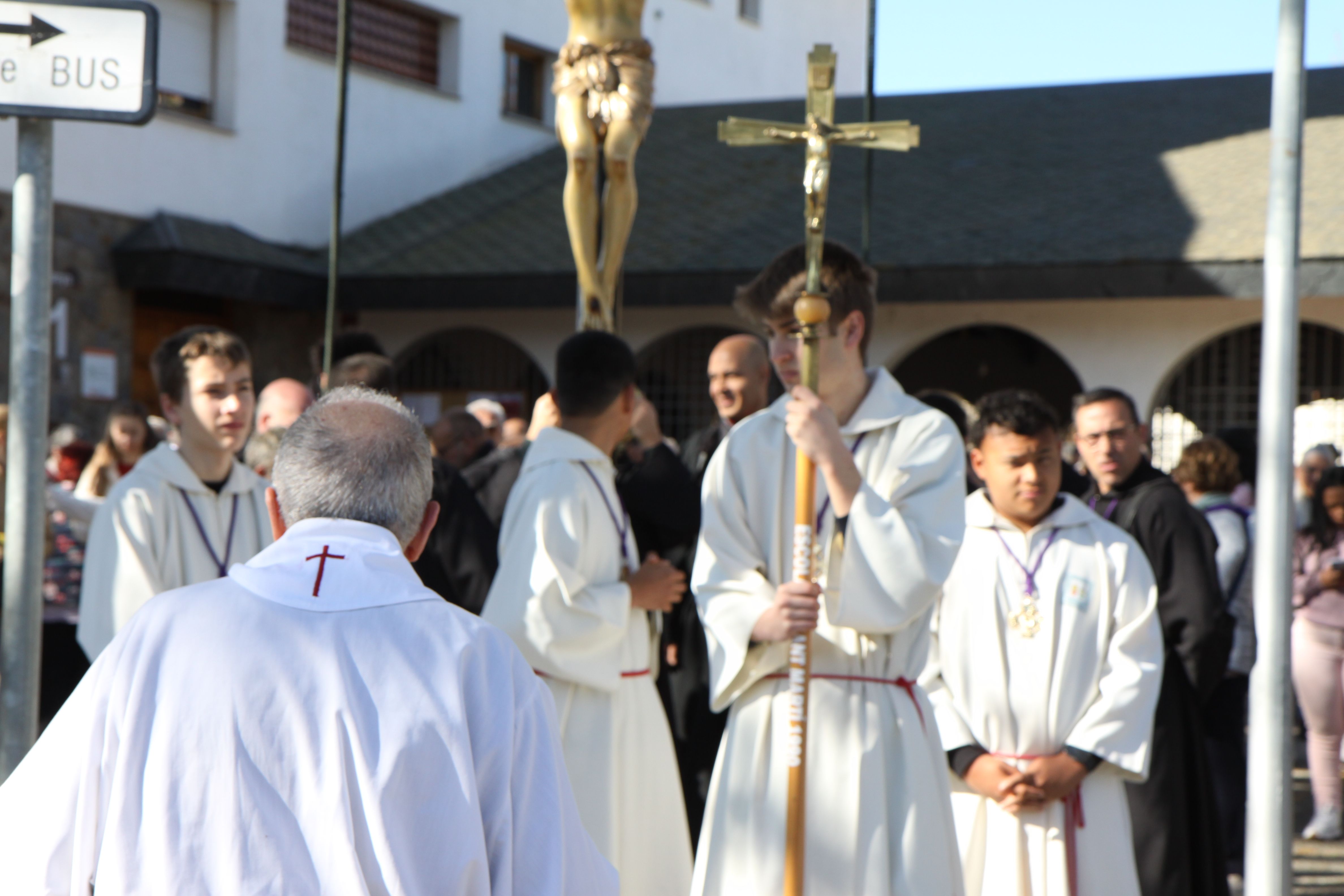 Imatges del Via Crucis. Foto: Laia Jubany