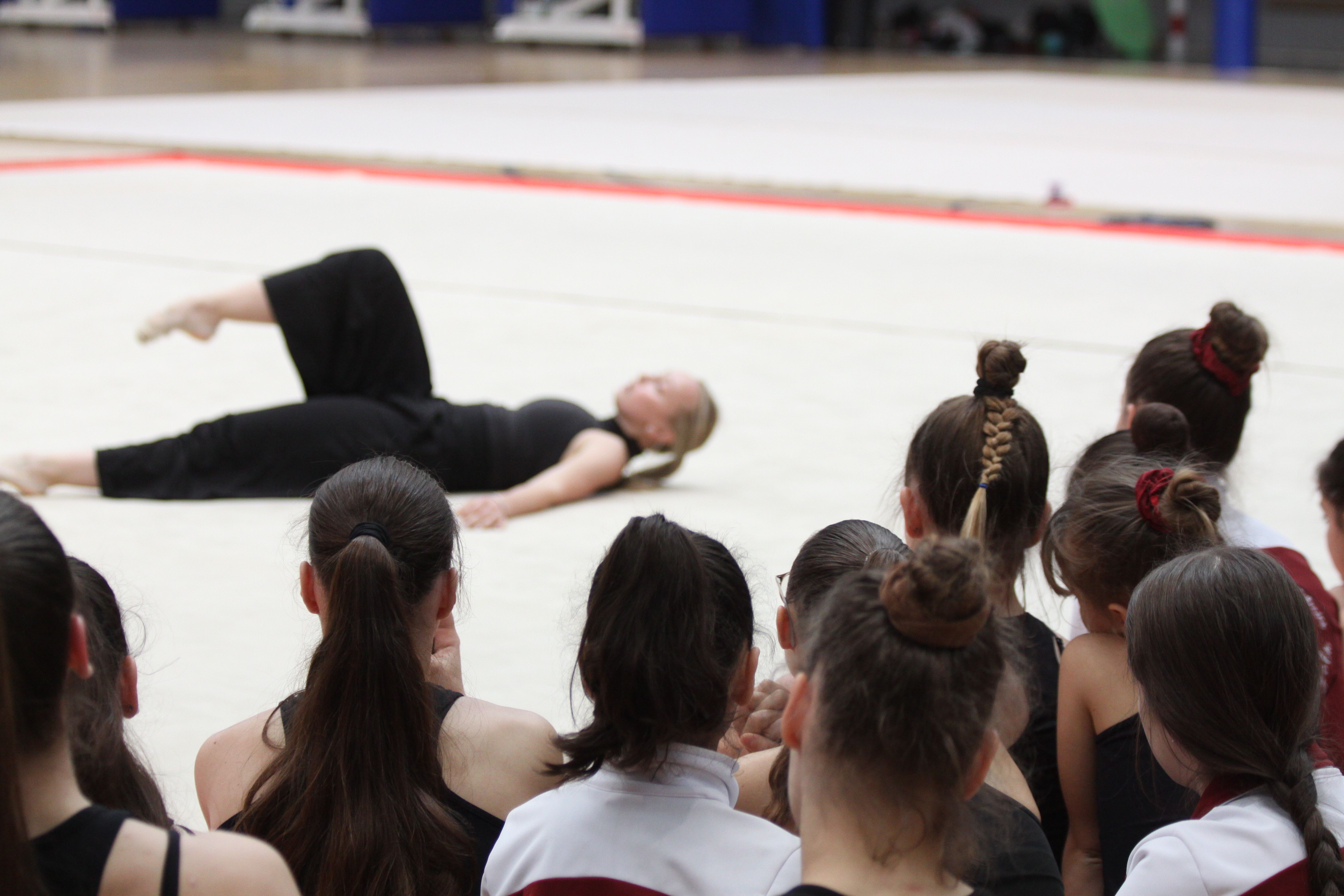 Victoriia Onopriienko, durant la seva actuació al Guiera. Foto: Laia Jubany