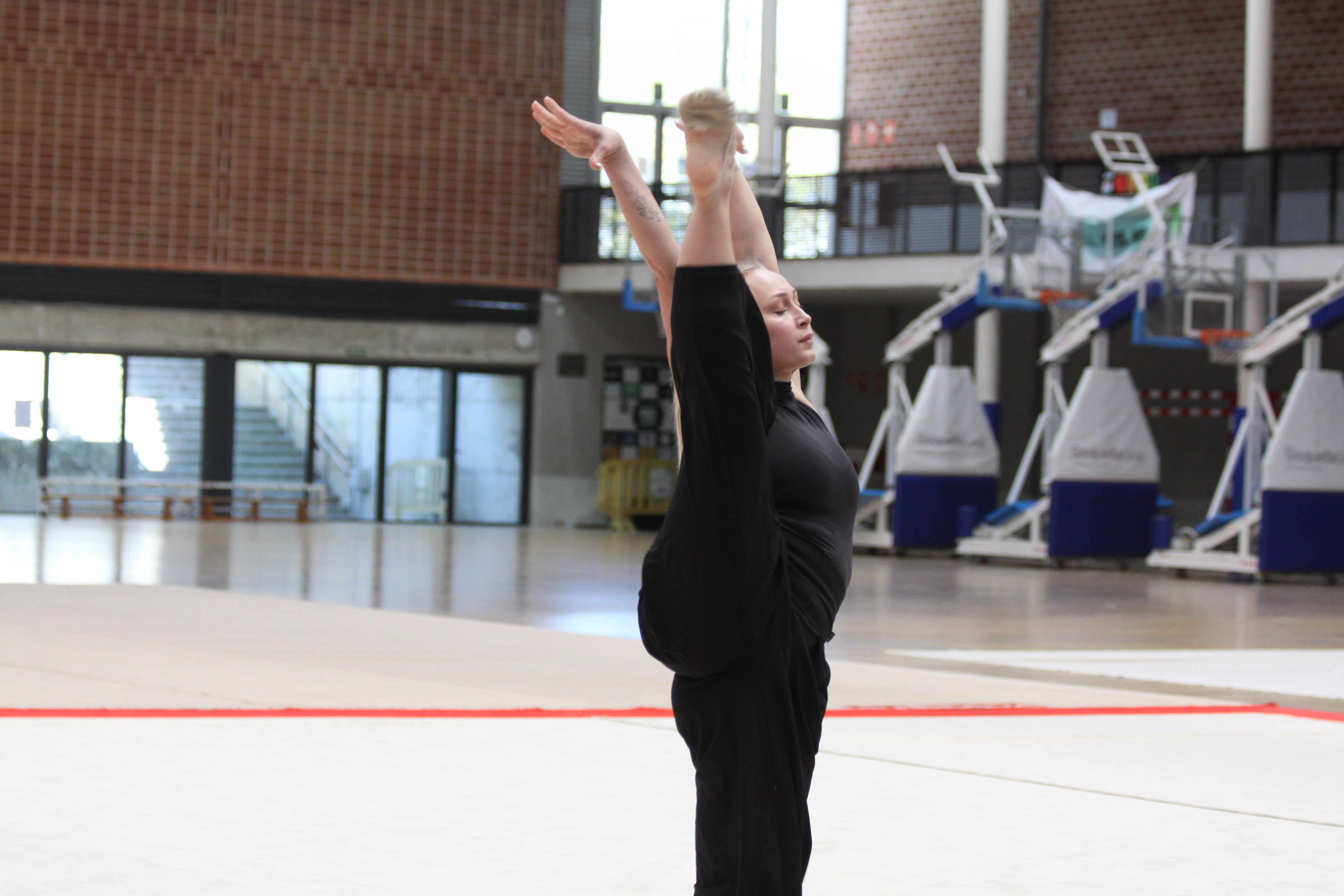 Victoriia Onopriienko, durant la seva actuació al Guiera. Foto: Laia Jubany