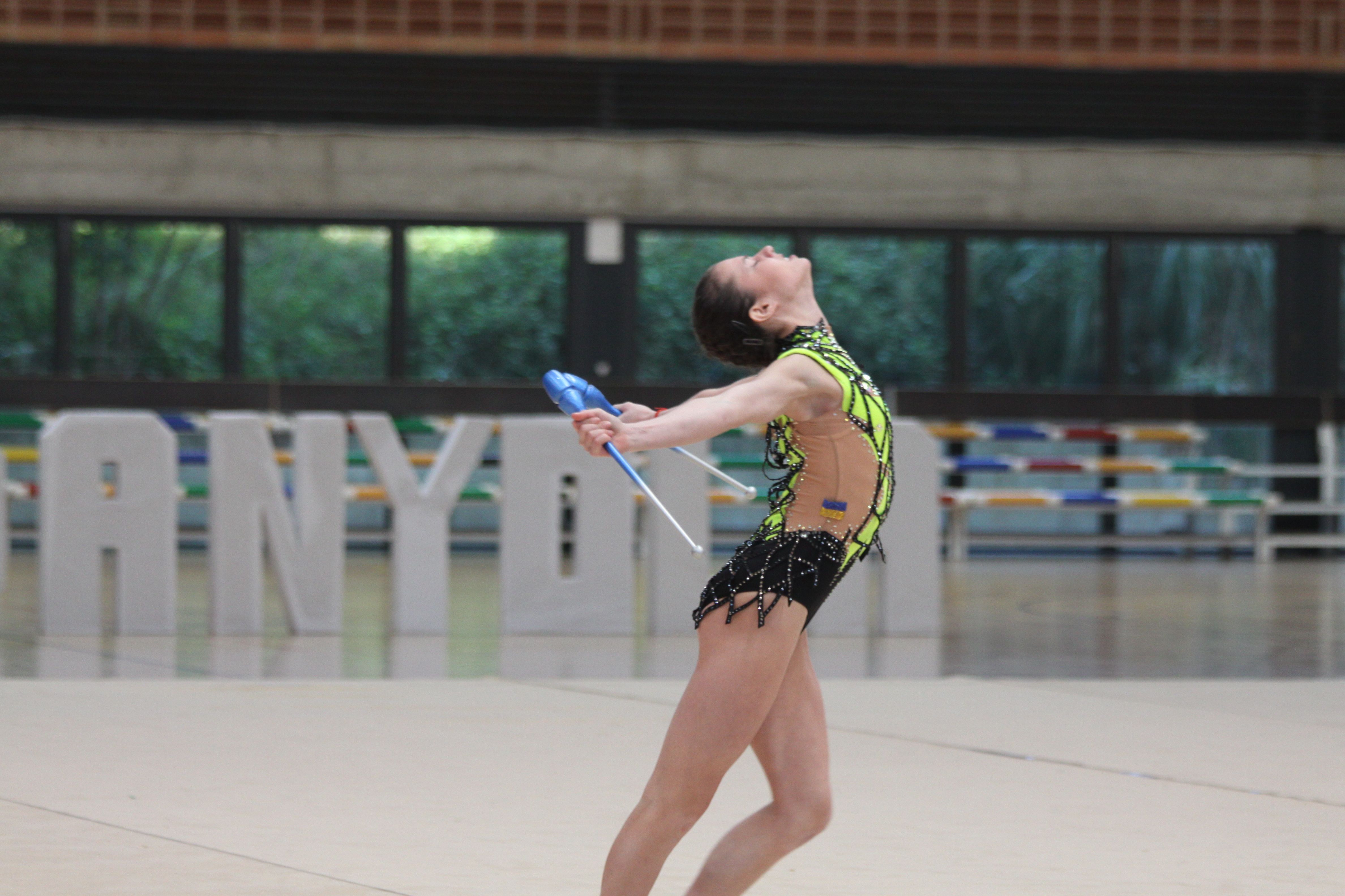 Anhelina Zhdanova, durant la seva actuació al Guiera. Foto: Laia Jubany