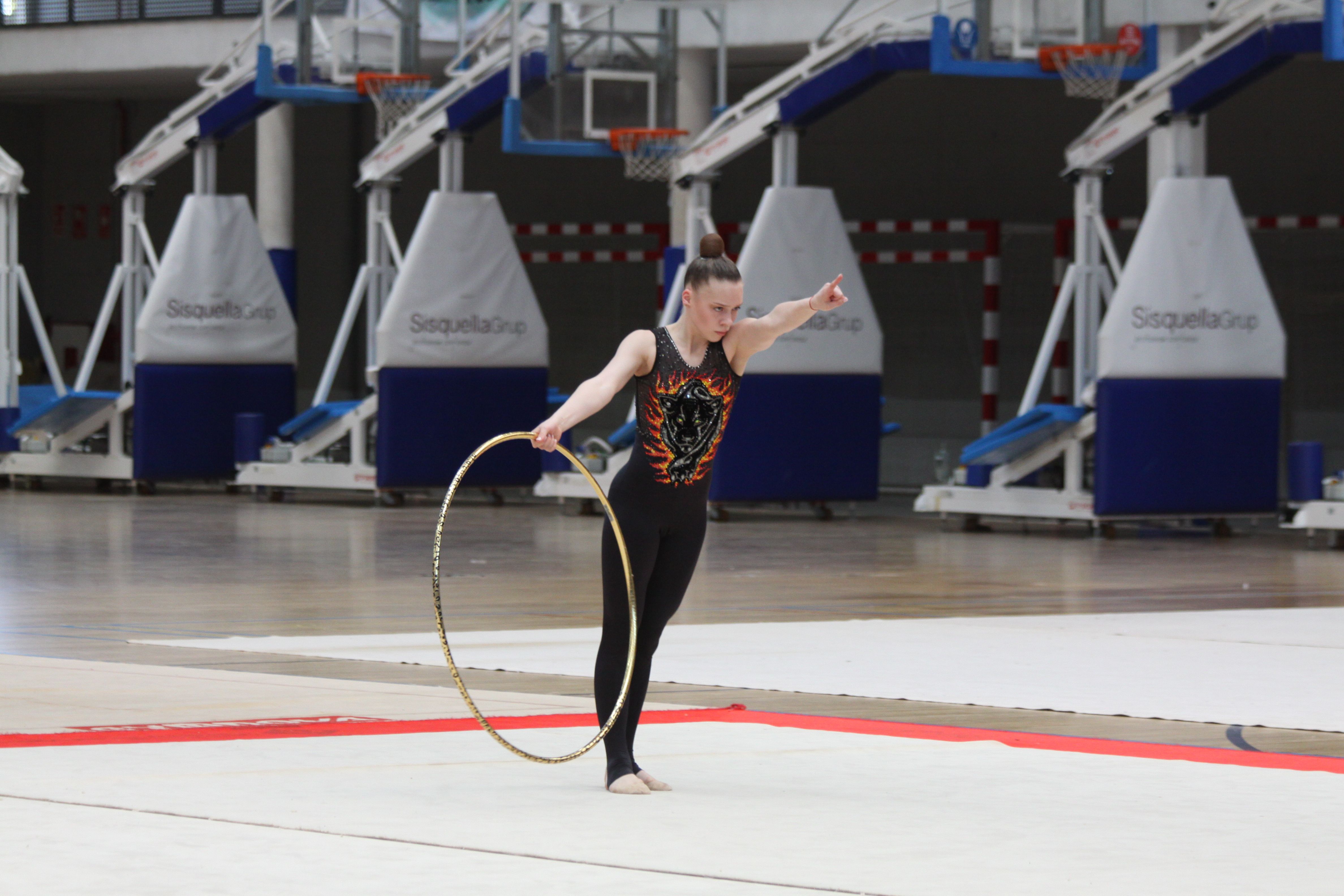 Marharyta Chulinina, durant la seva actuació al Guiera. Foto: Laia Jubany