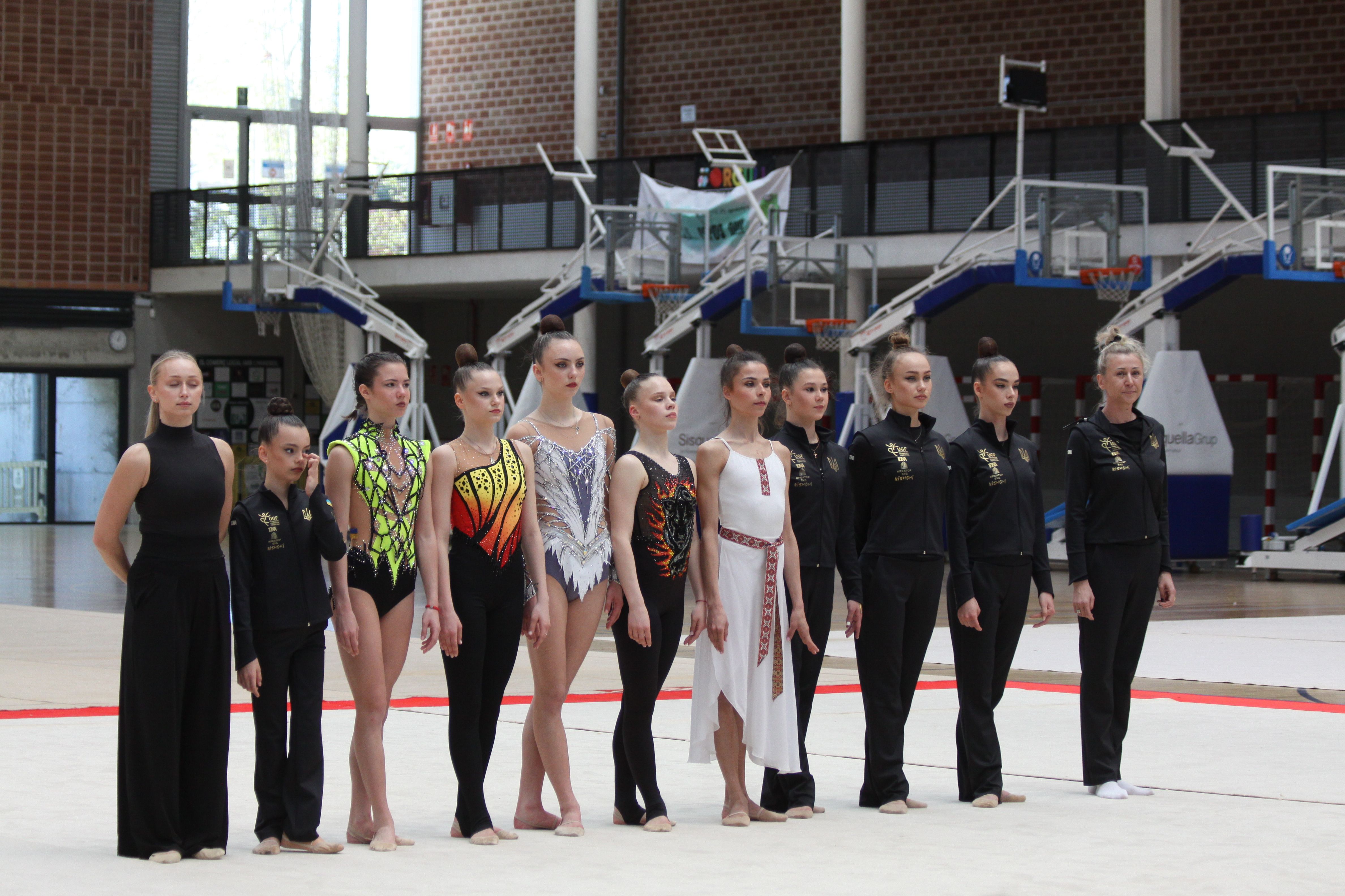 El grup de gimnastes acollides. Foto: Laia Jubany