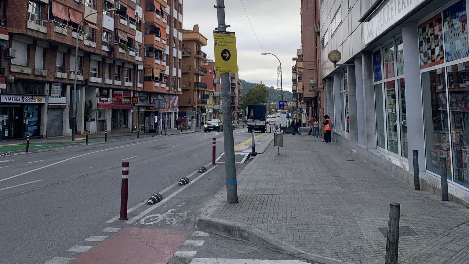 Bicivia 6 a la carretera de Barcelona. Foto: Laia Jubany