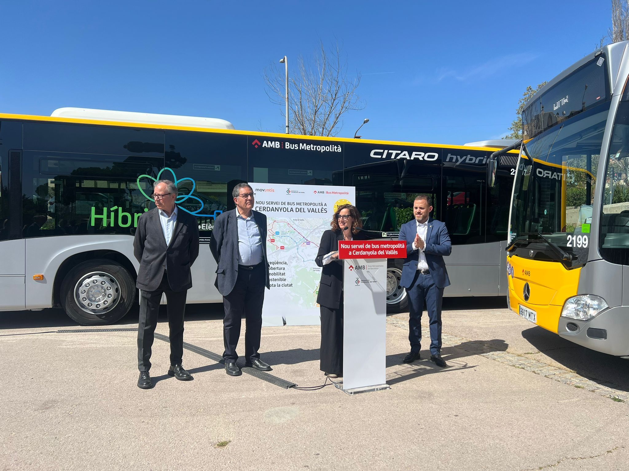Presentació de noves línies de bus urbà de Cerdanyola. Foto: Laia Jubany