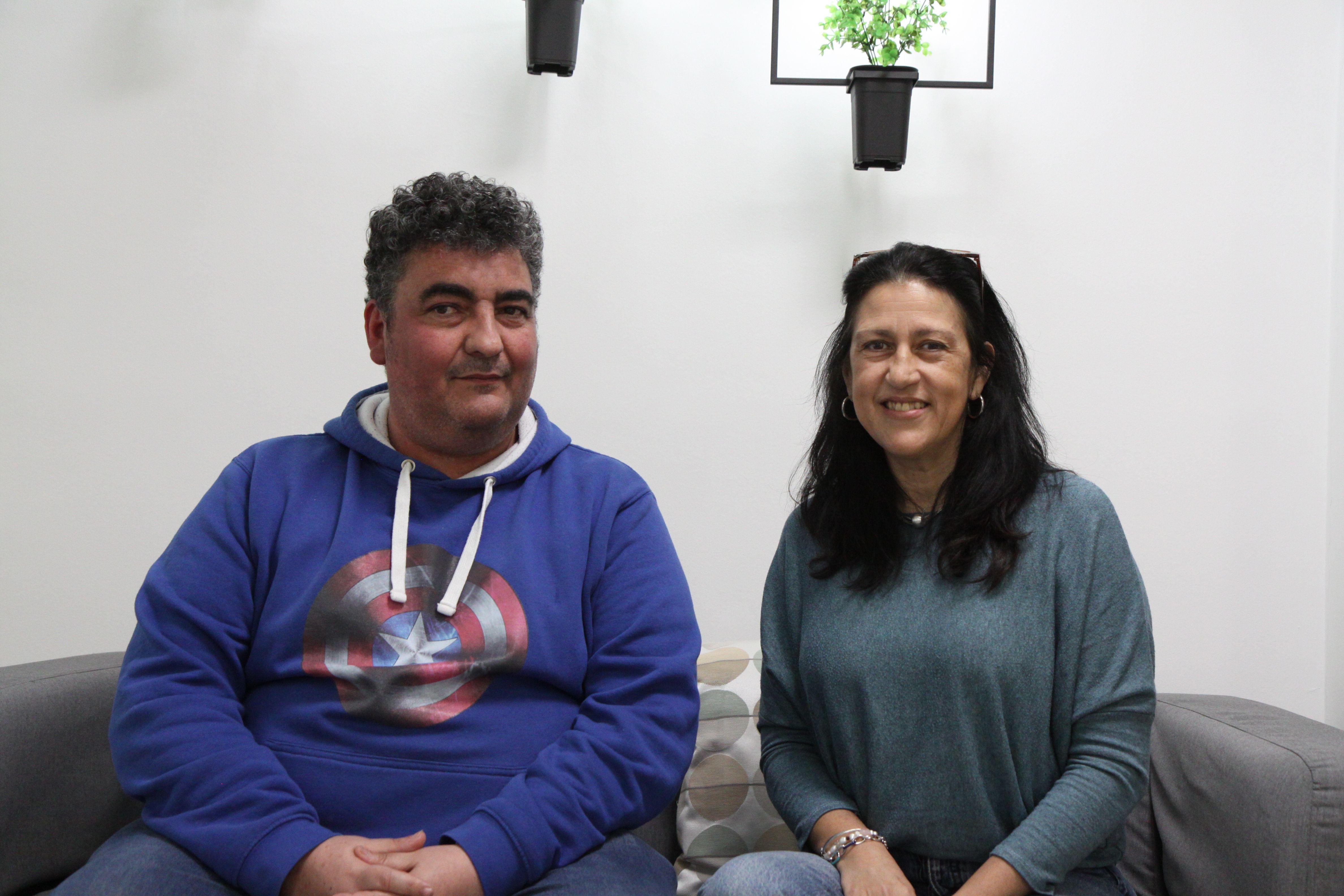 Juanele Velilla i Laura Guilabert durant l'entrevista. Foto: Laia Jubany