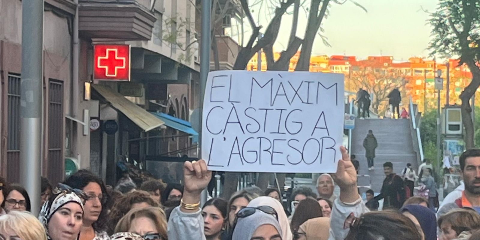 Un dels moments de la protesta. Foto: Marc Mata