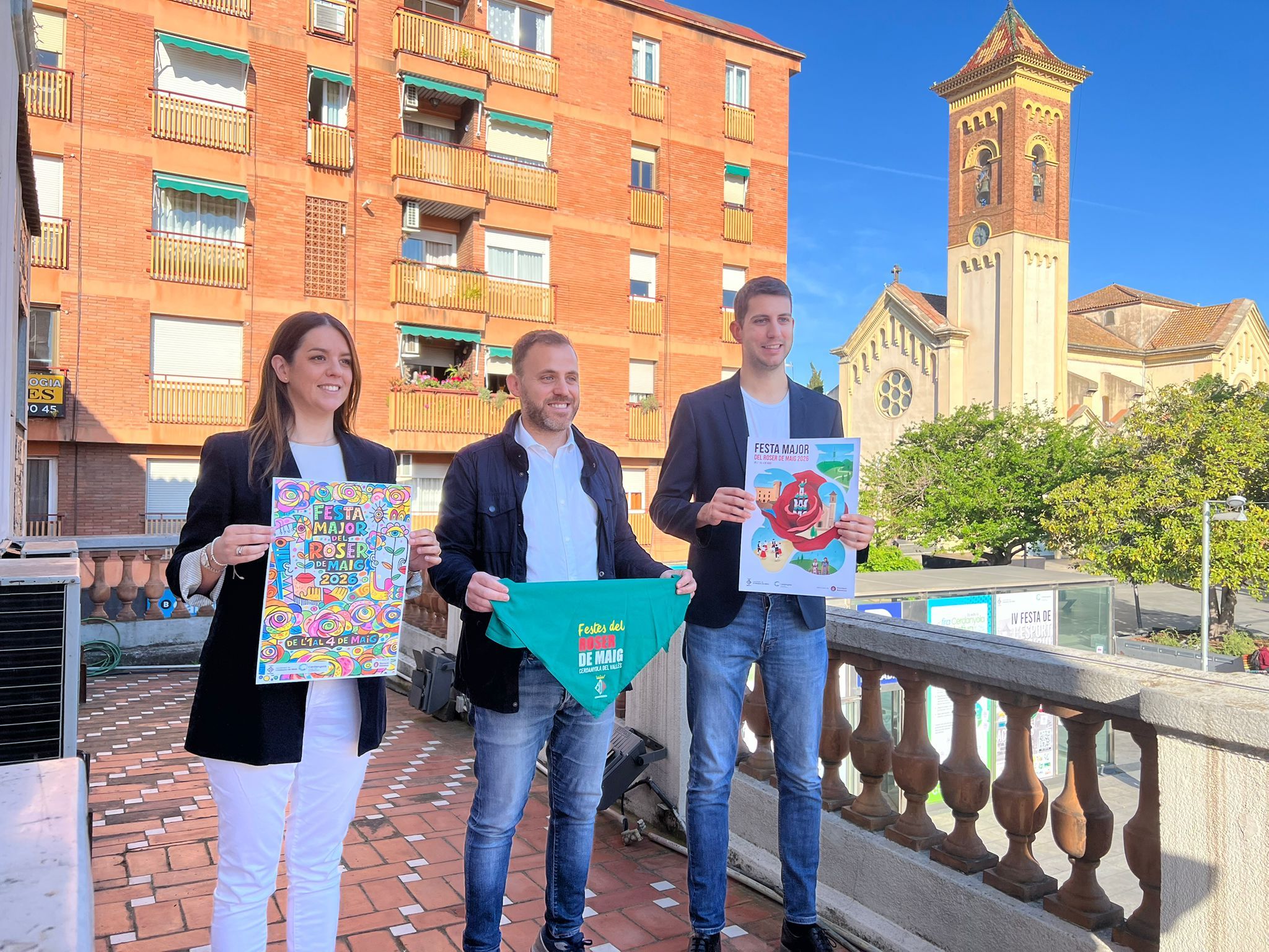 Andrea Borrego, Carlos Cordón i David González durant la presentació del programa. Foto: Laia Jubany