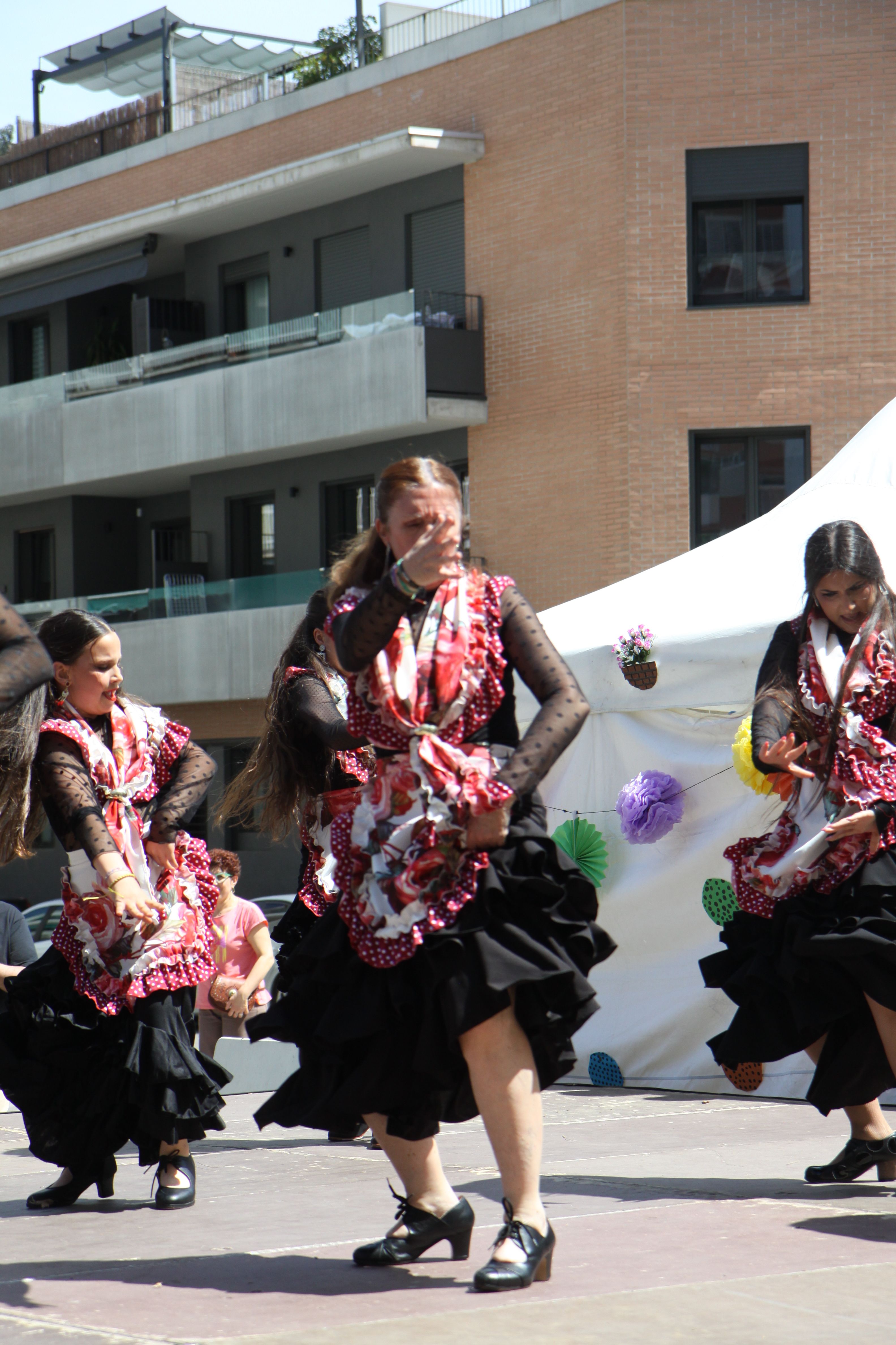 Ballada de flamenc durant la Fira d'Abril de Banús-Bonasort. Foto: Laia Jubany