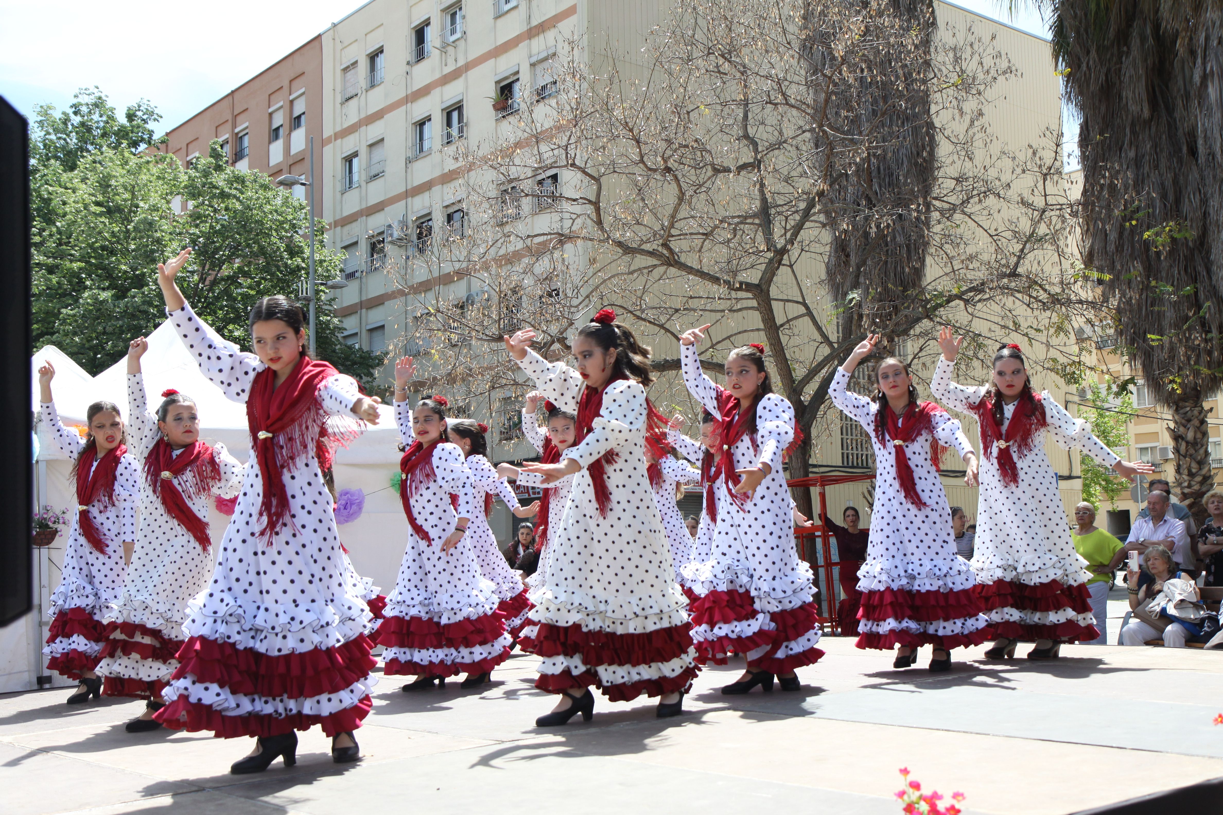 Ballada de flamenc durant la Fira d'Abril de Banús-Bonasort. Foto: Laia Jubany
