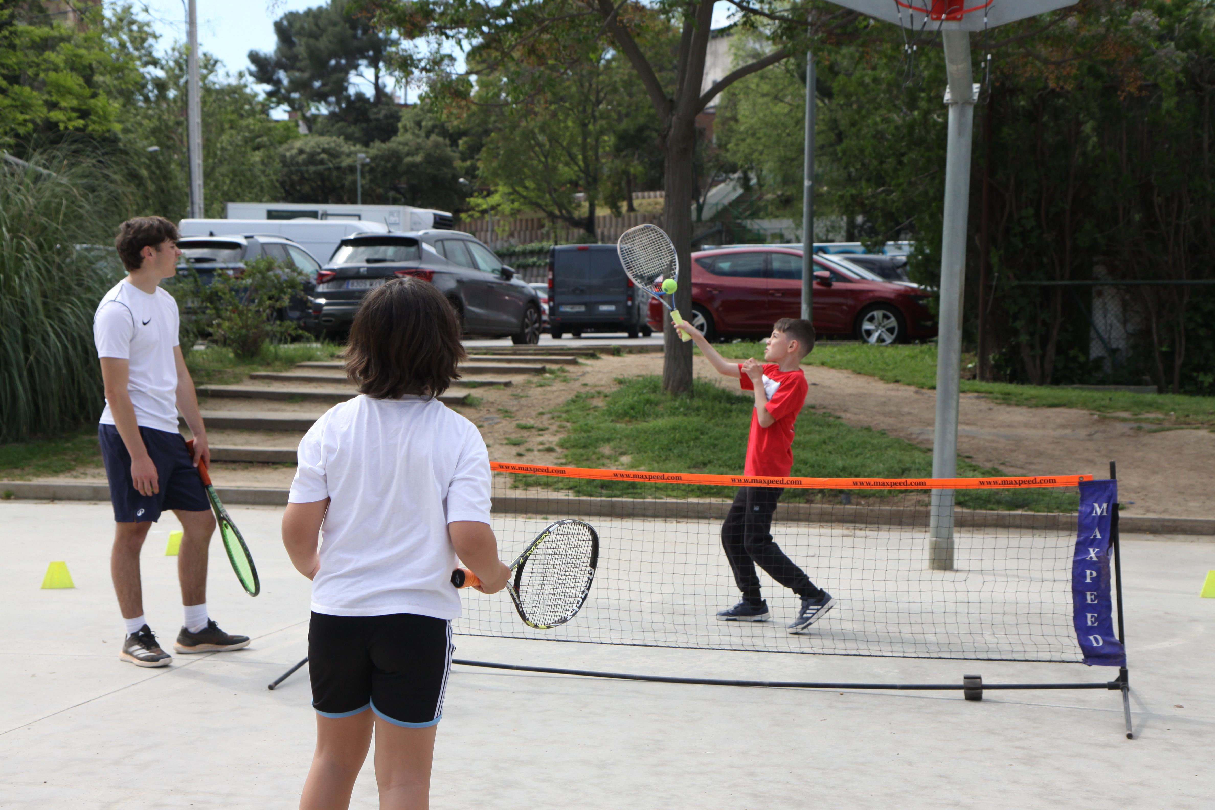 Tennis durant la 4a Festa de l'Esport Inclusiu. Foto: Laia Jubany