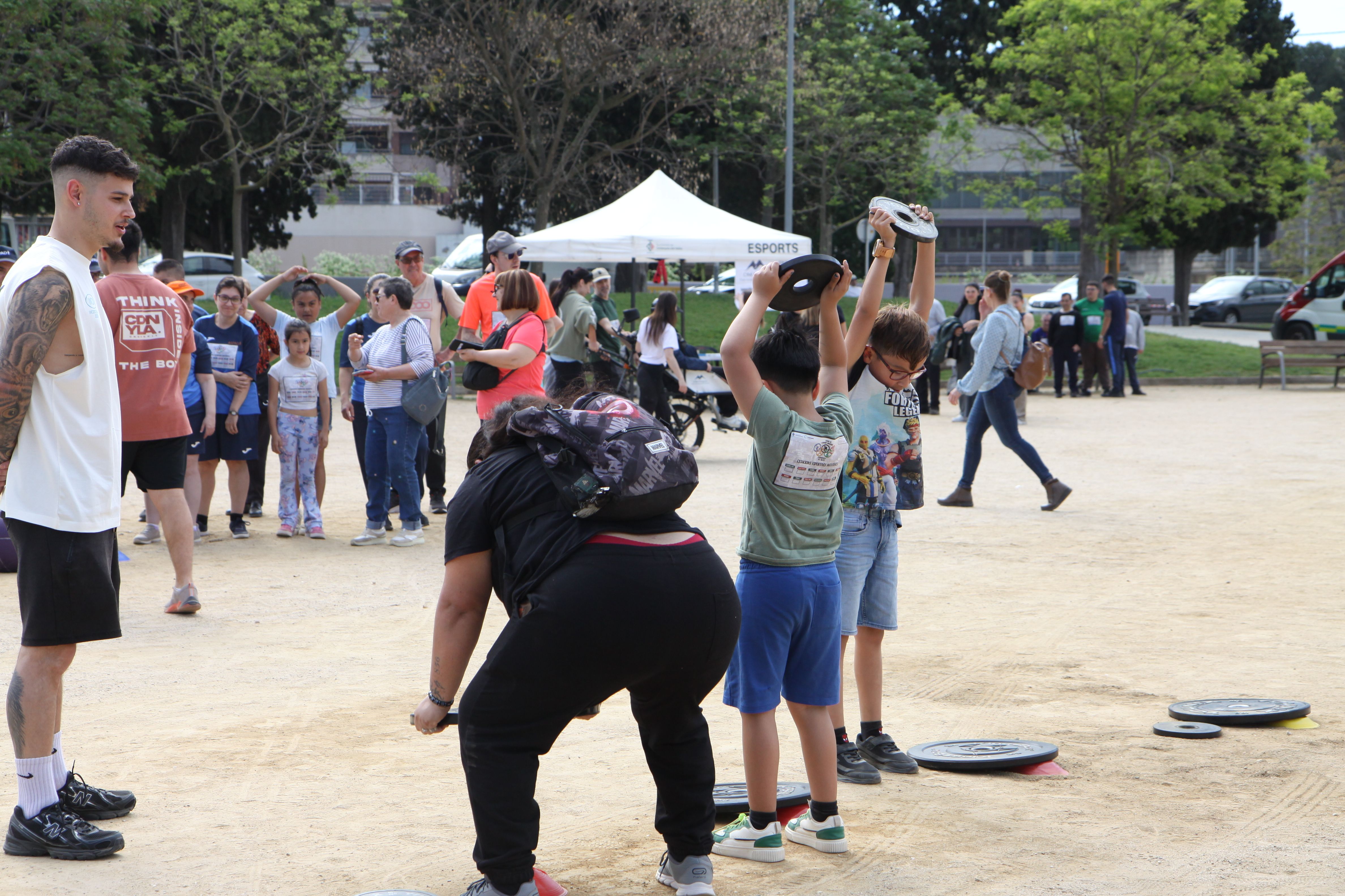 Crossfit durant la 4a Festa de l'Esport Inclusiu. Foto: Laia Jubany