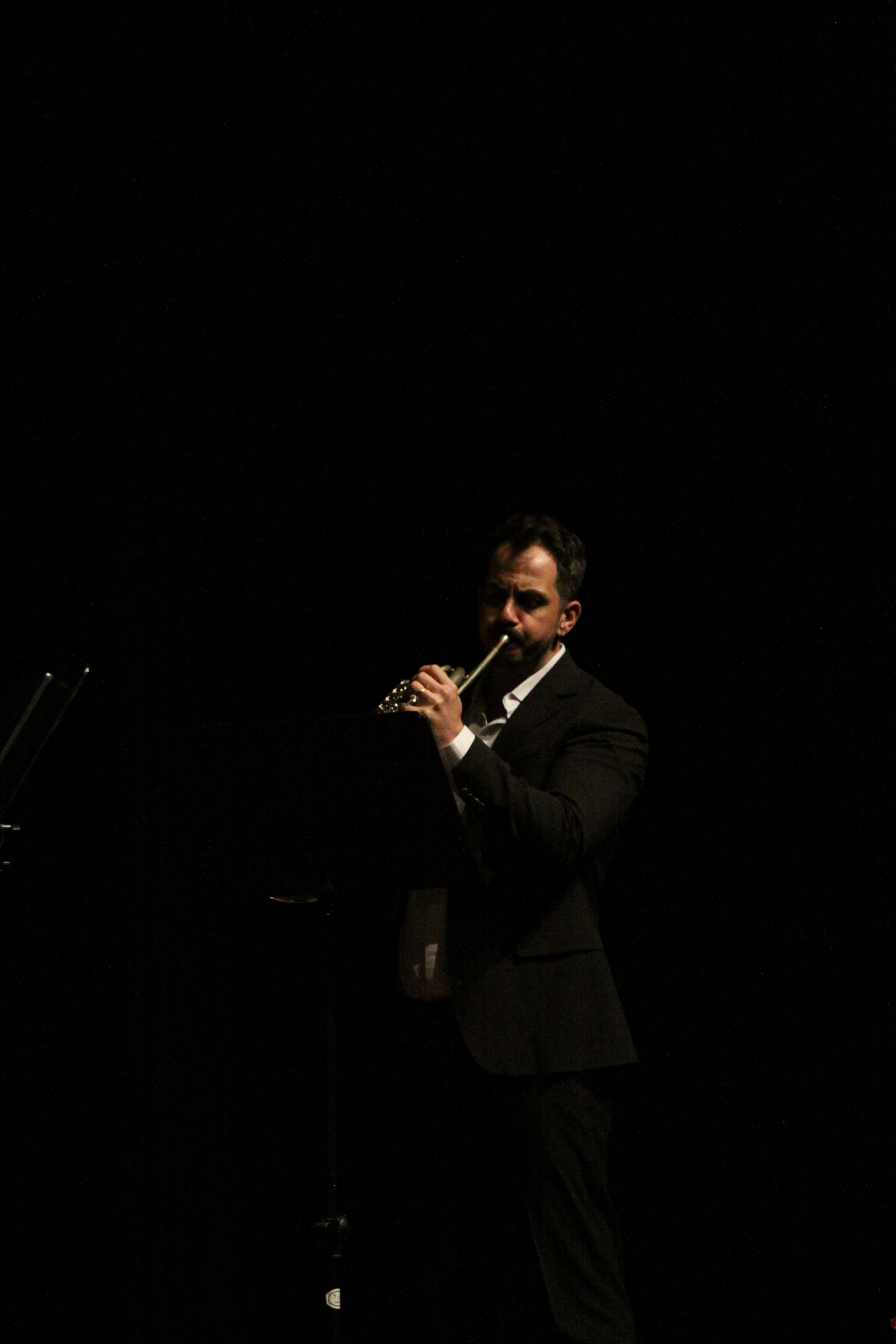 Ionut Podgoreanu a la trompa. Foto: Laia Jubany