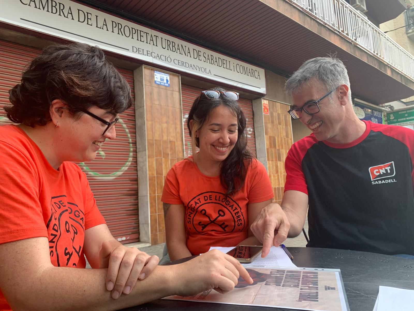 Crida a la participació a la manifestació comarcal de l'1 de maig a Sabadell. FOTO: Judit Josa