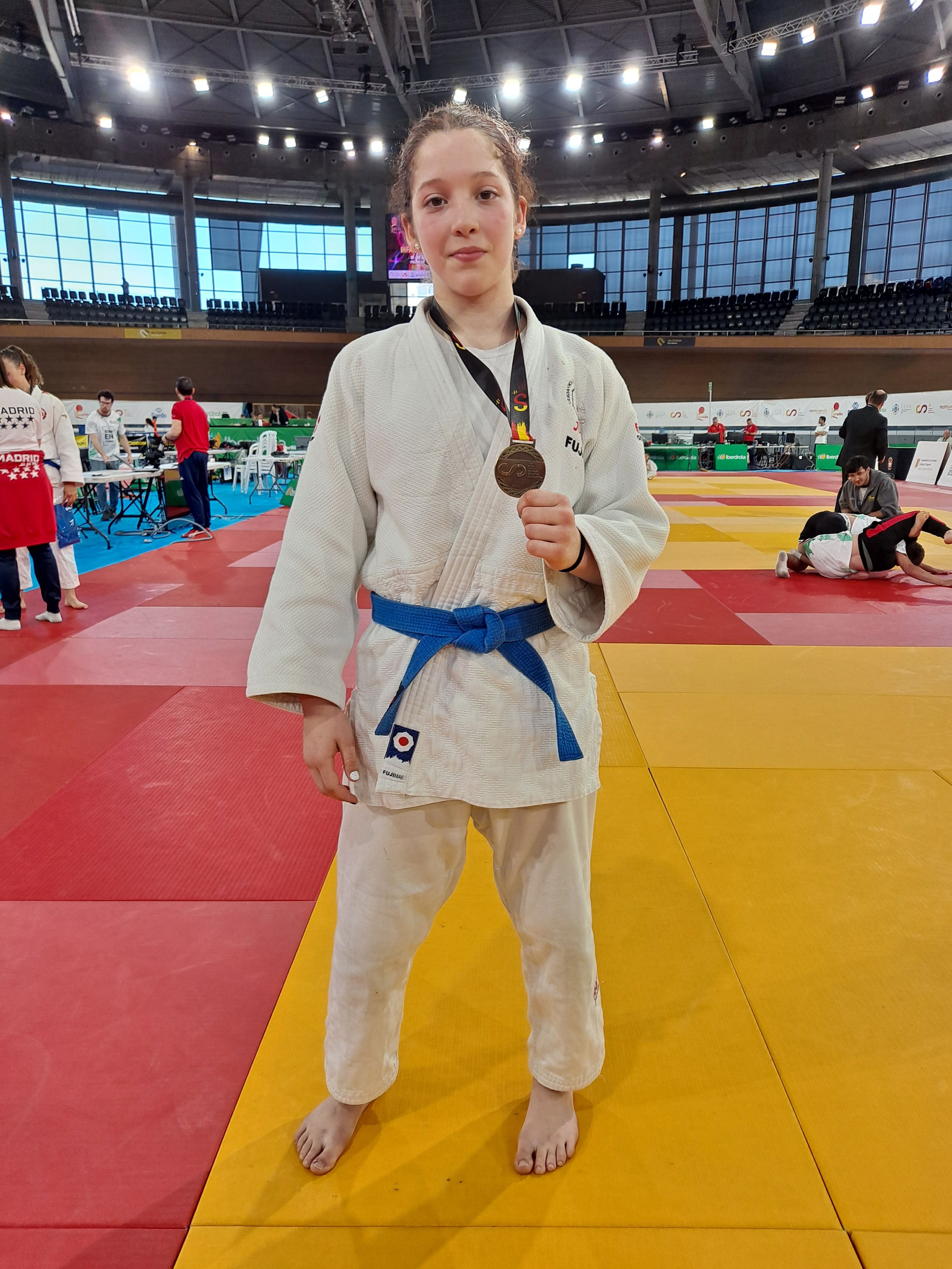 Marta Recuero, campiona d’Espanya infantil en -57 kg. FOTO: Cedida