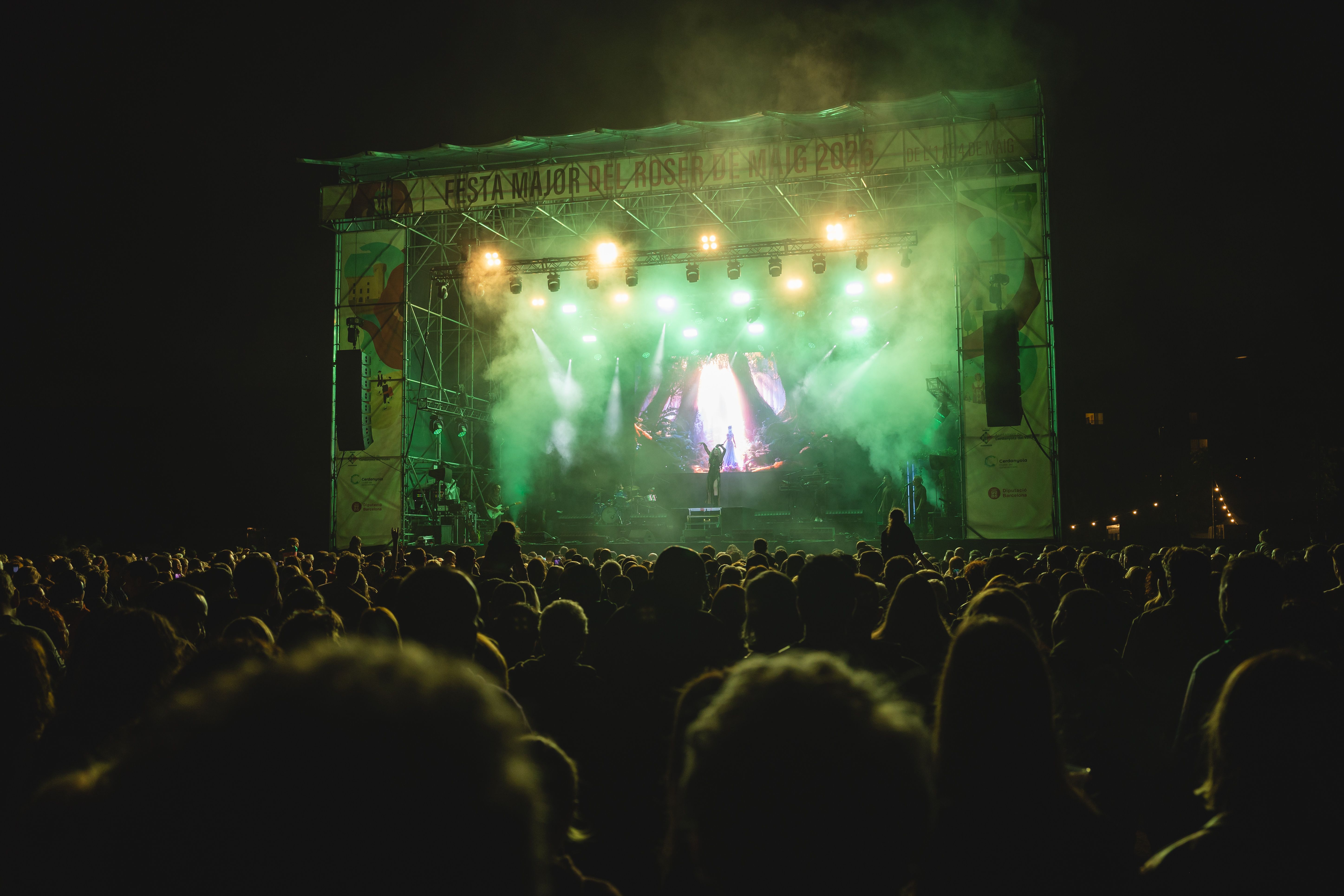 El Parc del Xarau, convertit en epicentre musical del Roser de Maig. FOTO: Arnau Padilla