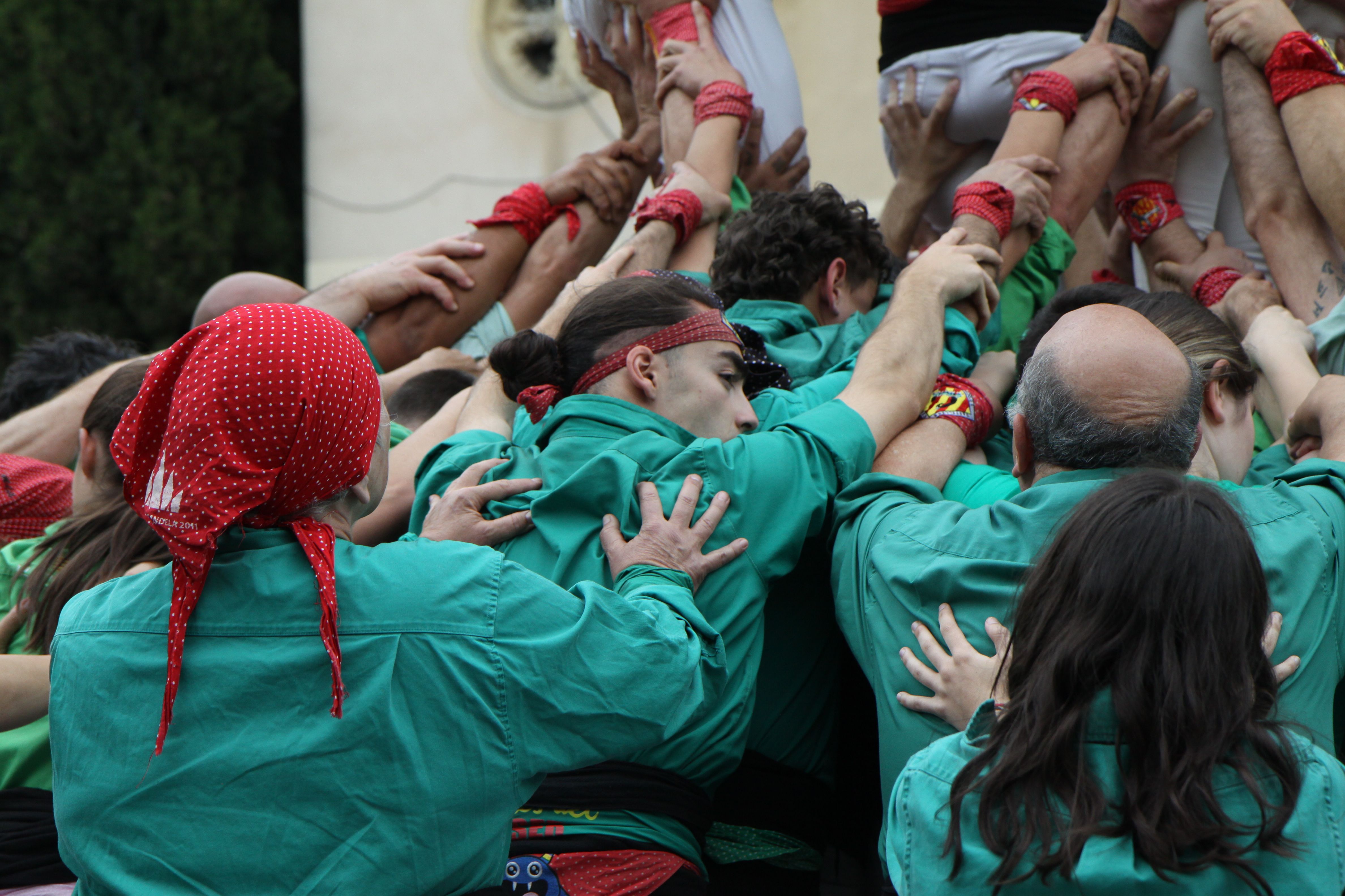 Diada castellera durant el Roser de Maig 2026. Foto: Laia Jubany