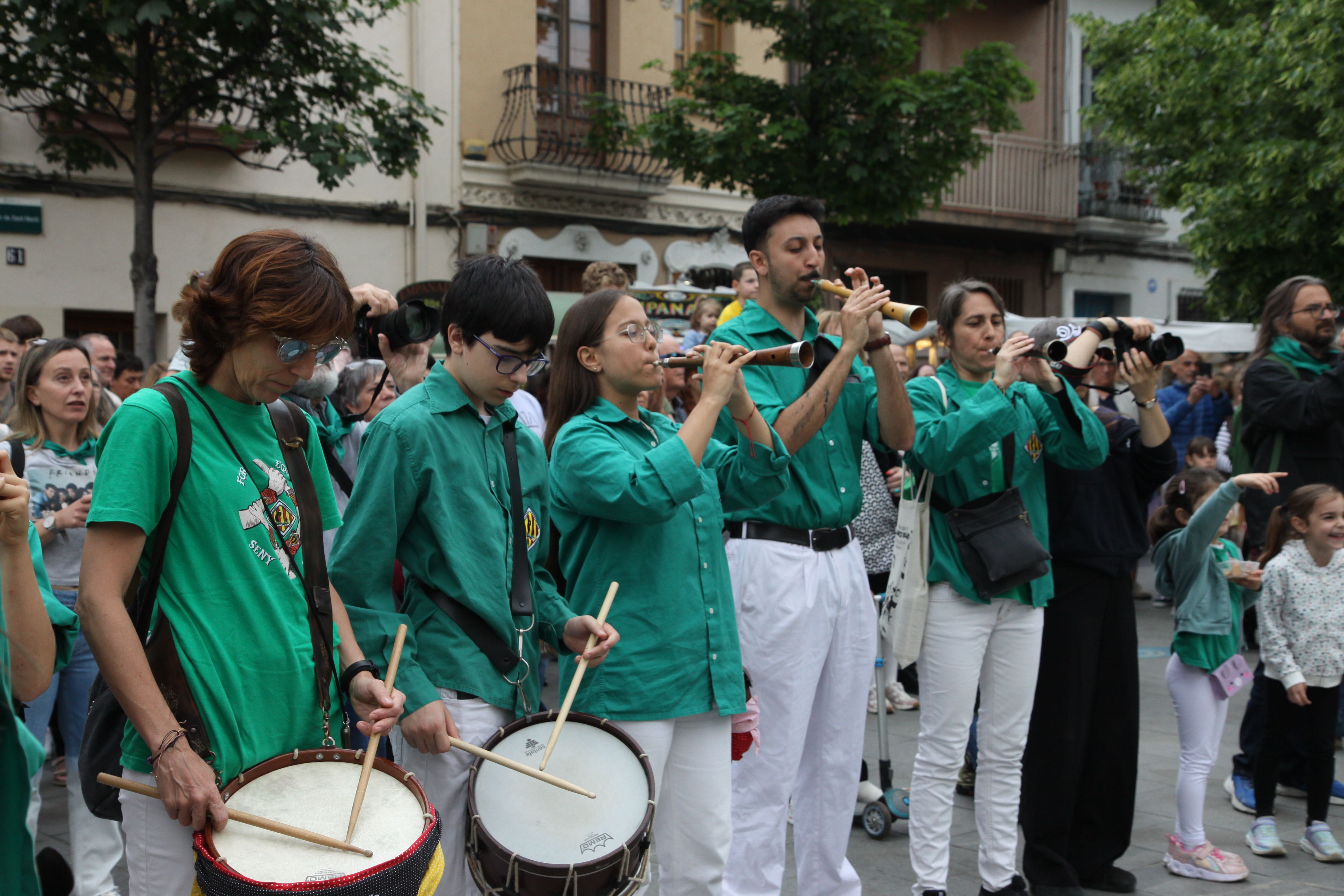 Diada castellera durant el Roser de Maig 2026. Foto: Laia Jubany