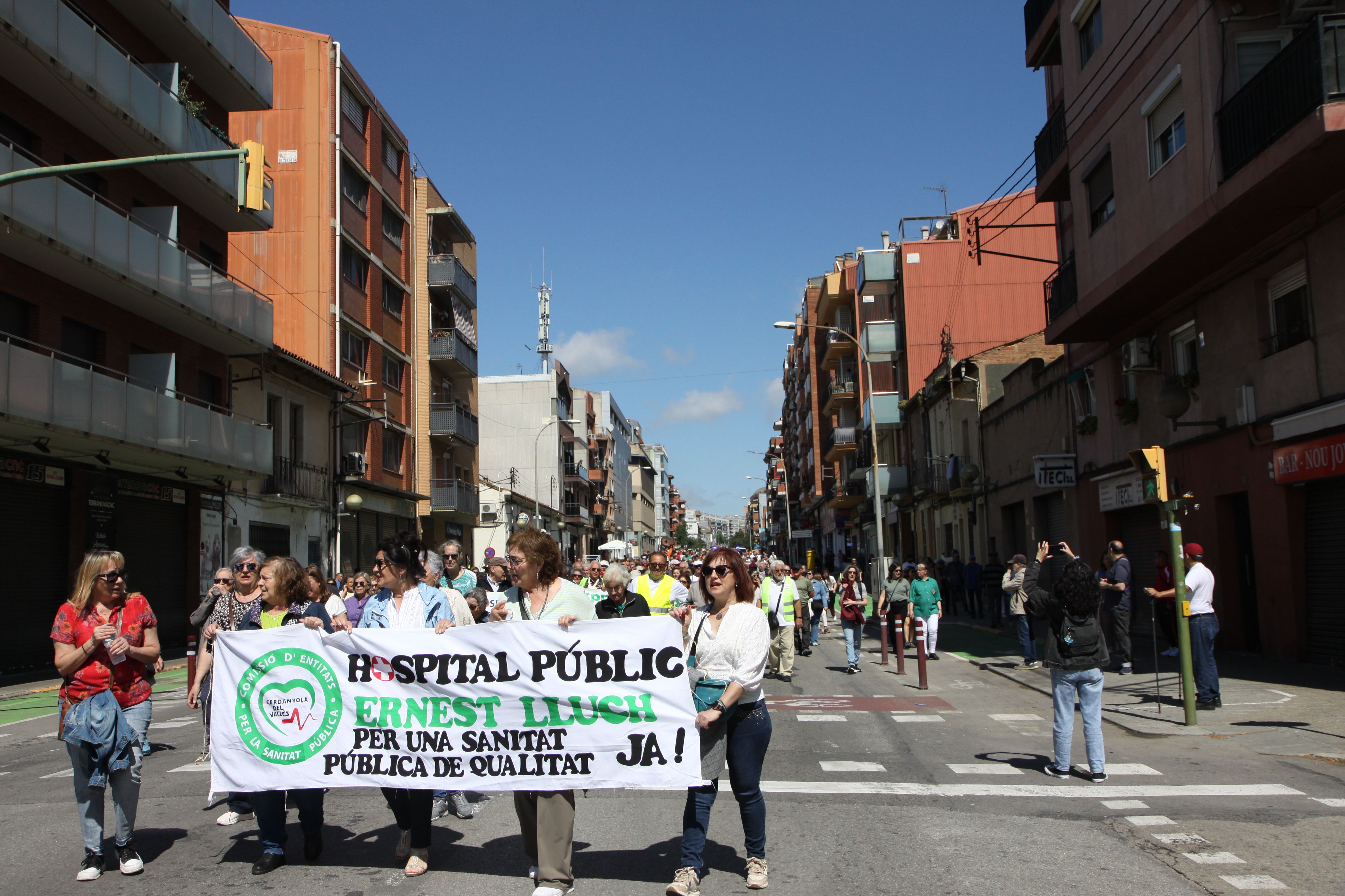 Manifestació del 10 de maig per la sanitat pública. Foto: Laia Jubany