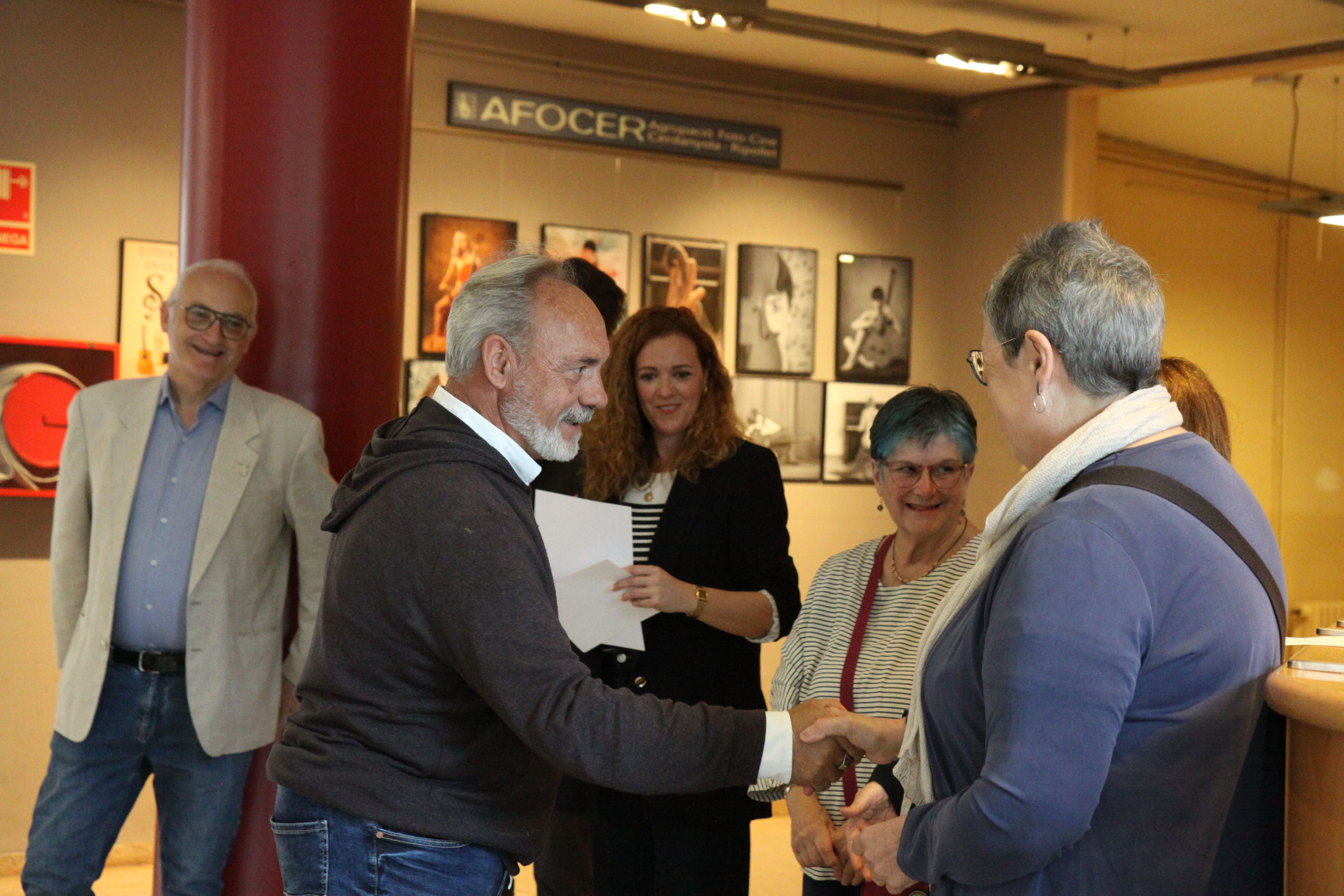 Josep Millàs recollint el premi. Foto: Laia Jubany
