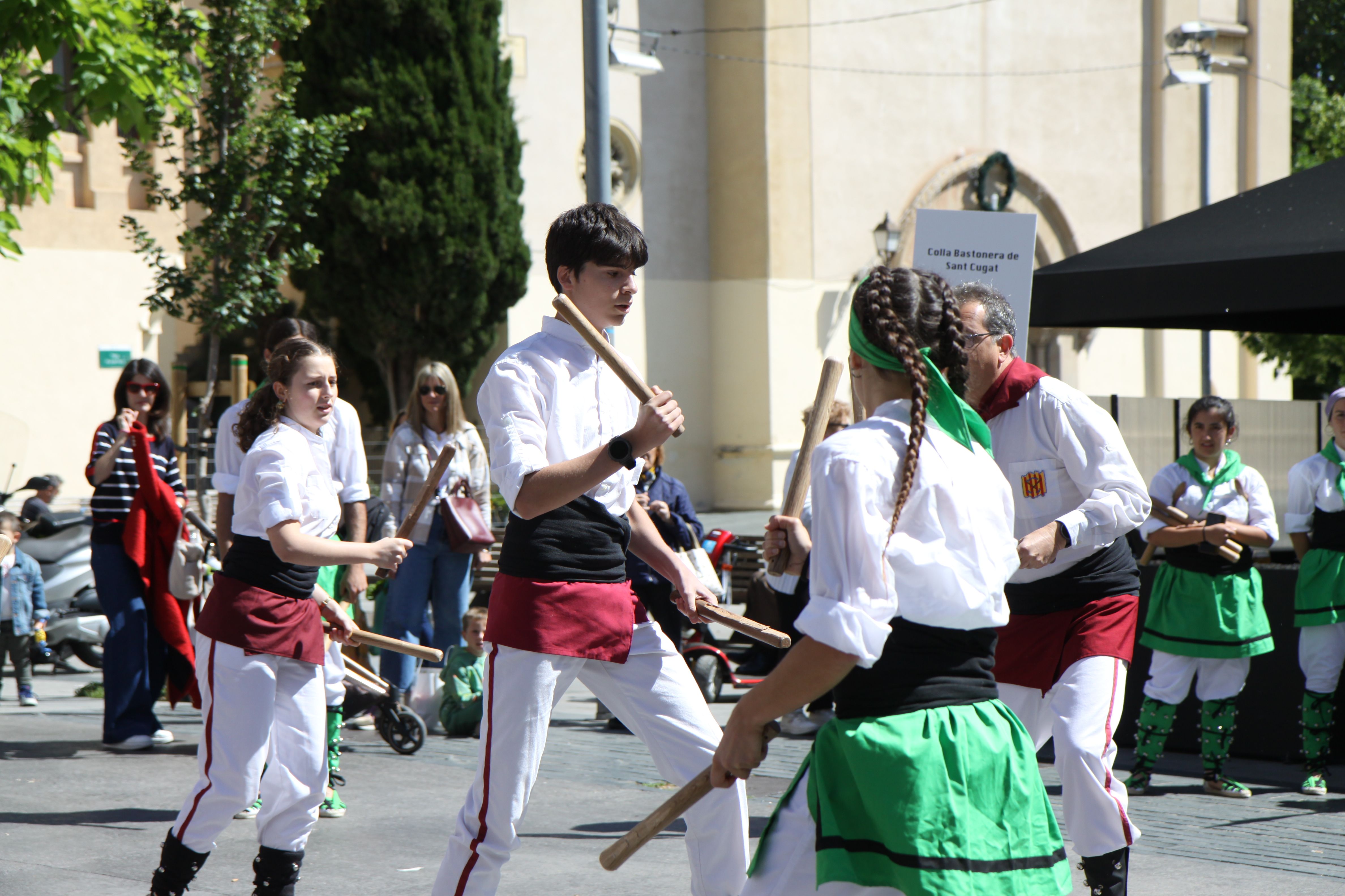 La trobada ha comptat amb la participació de tres colles veïnes. Foto: Laia Jubany