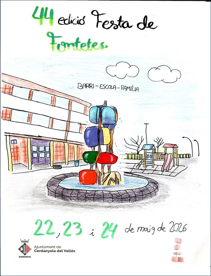 Cartell de la Festa Major de Les Fontetes. AAVV Les Fontetes