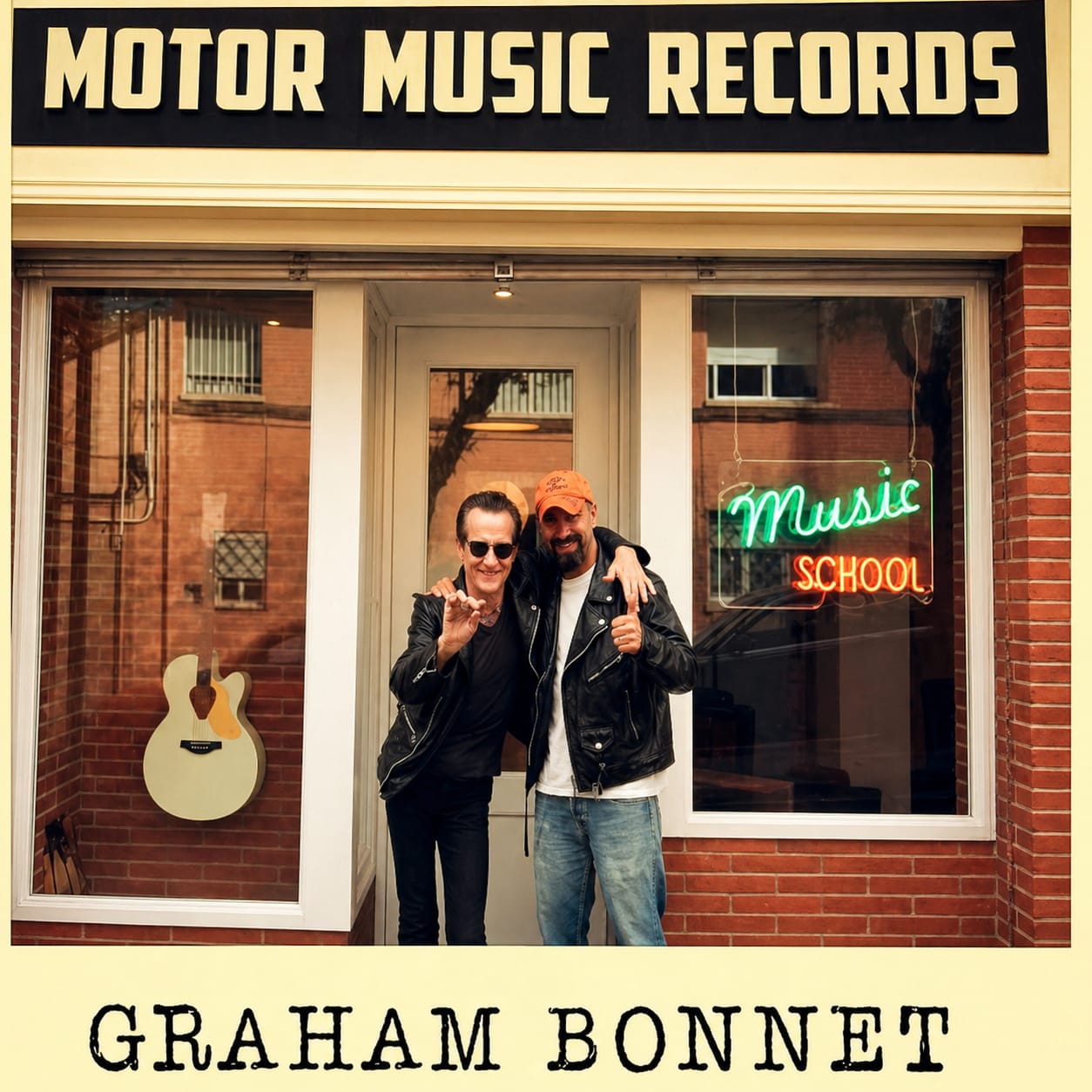 Graham Bonnet, durant una visita a Motor Music Records.
