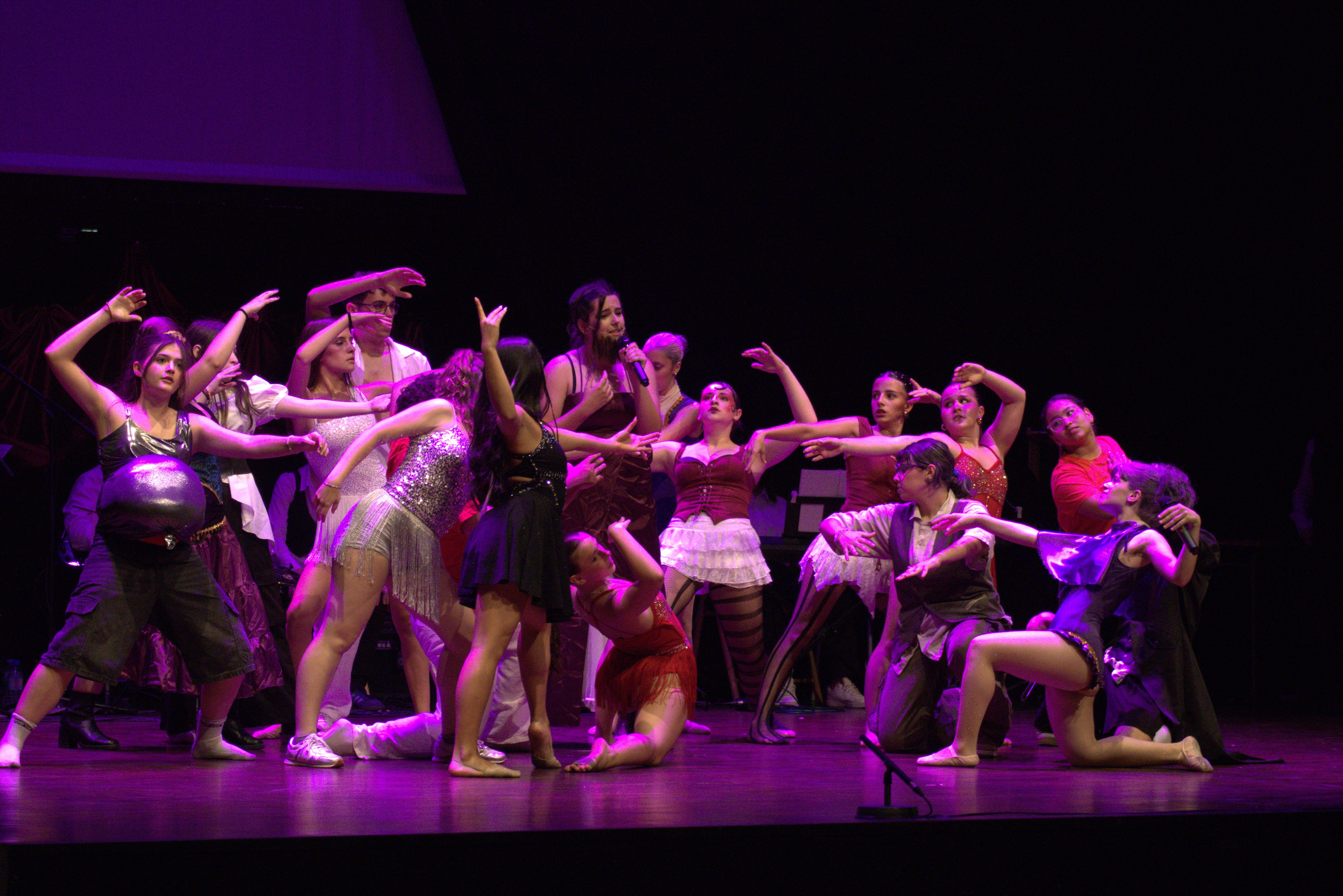 L'institut Banús ha ofert aquests dies un espectacle musical i teatral. FOTO Marc Mata 