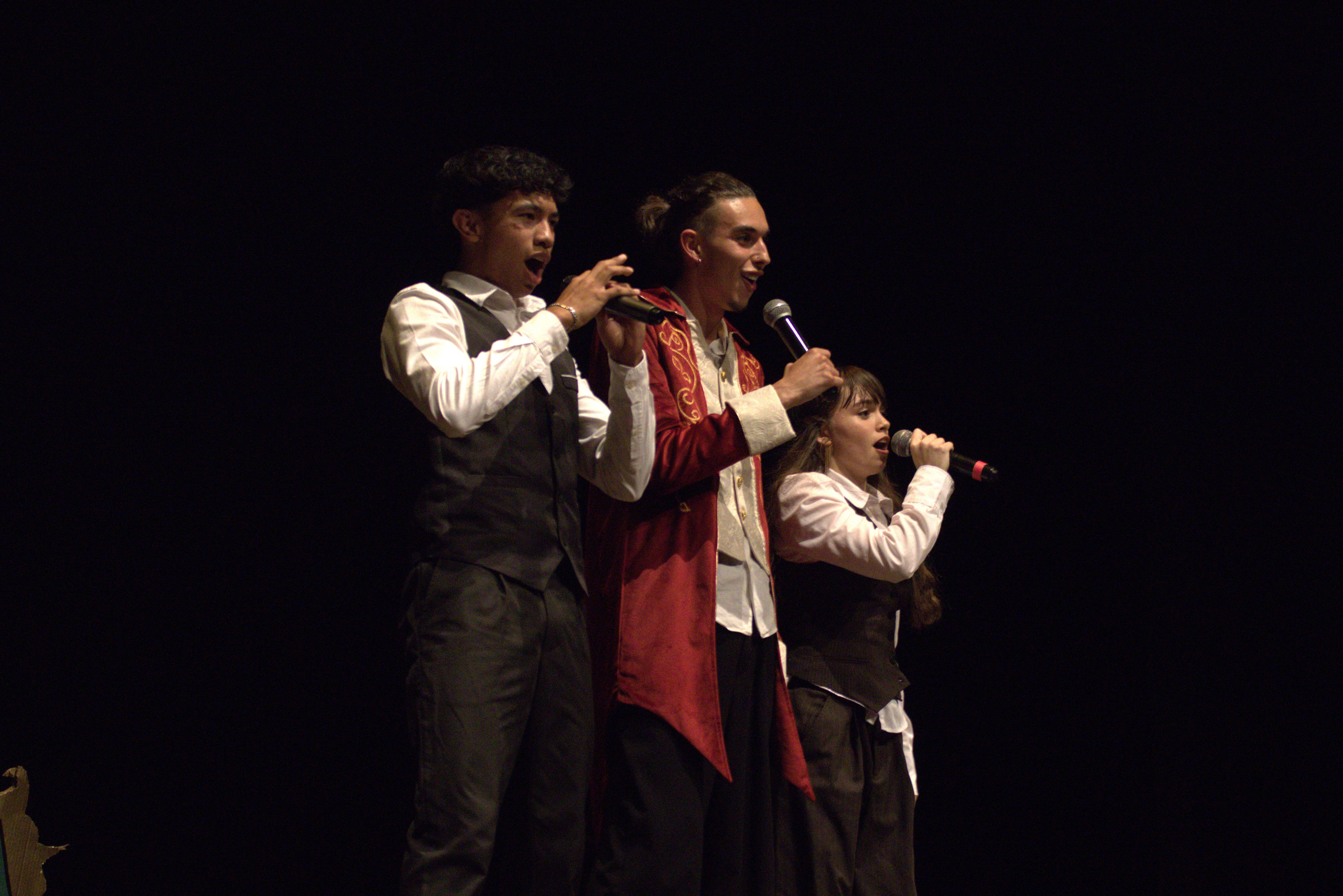 L'institut Banús ha ofert aquests dies un espectacle musical i teatral. FOTO Marc Mata 