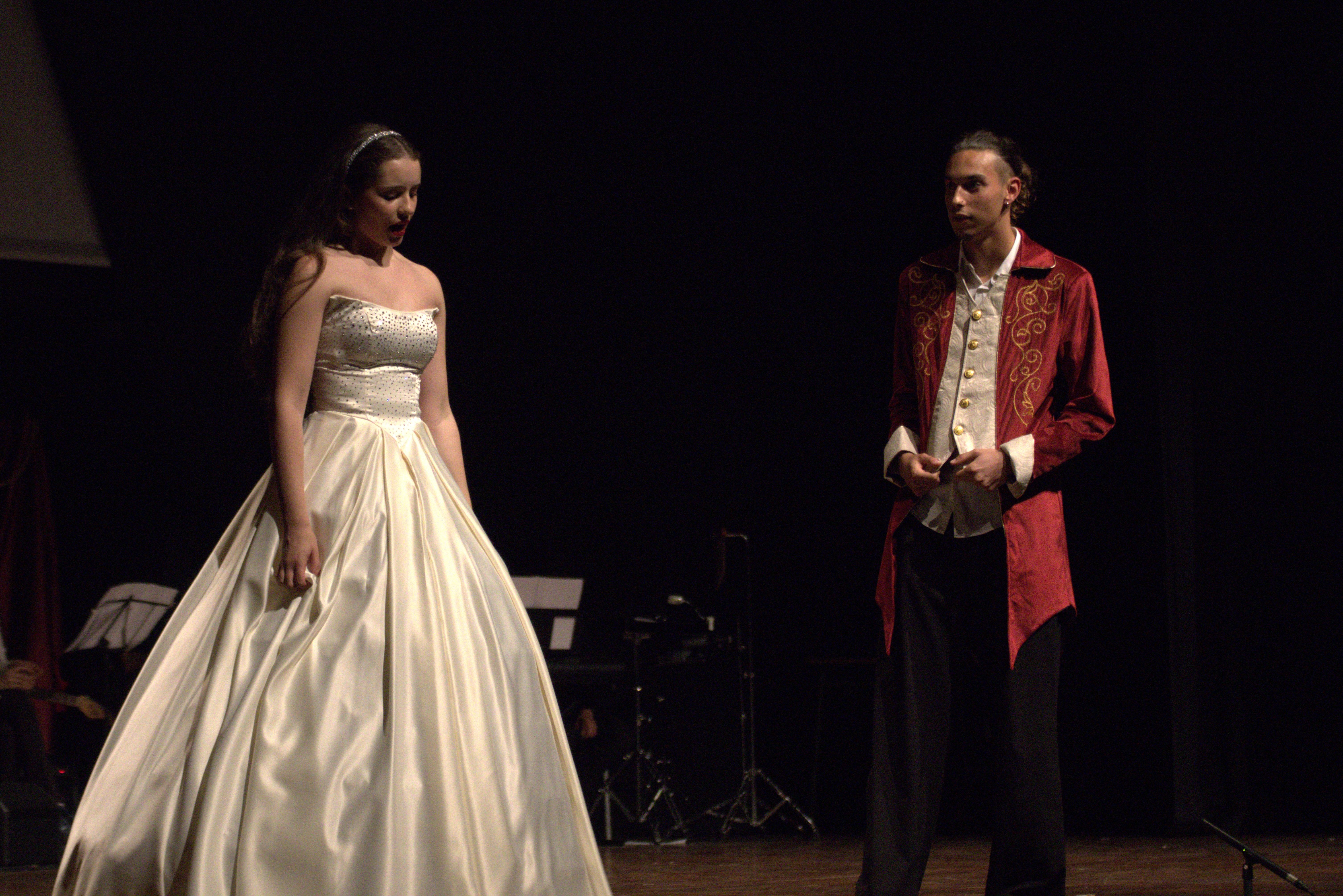 L'institut Banús ha ofert aquests dies un espectacle musical i teatral. FOTO Marc Mata 