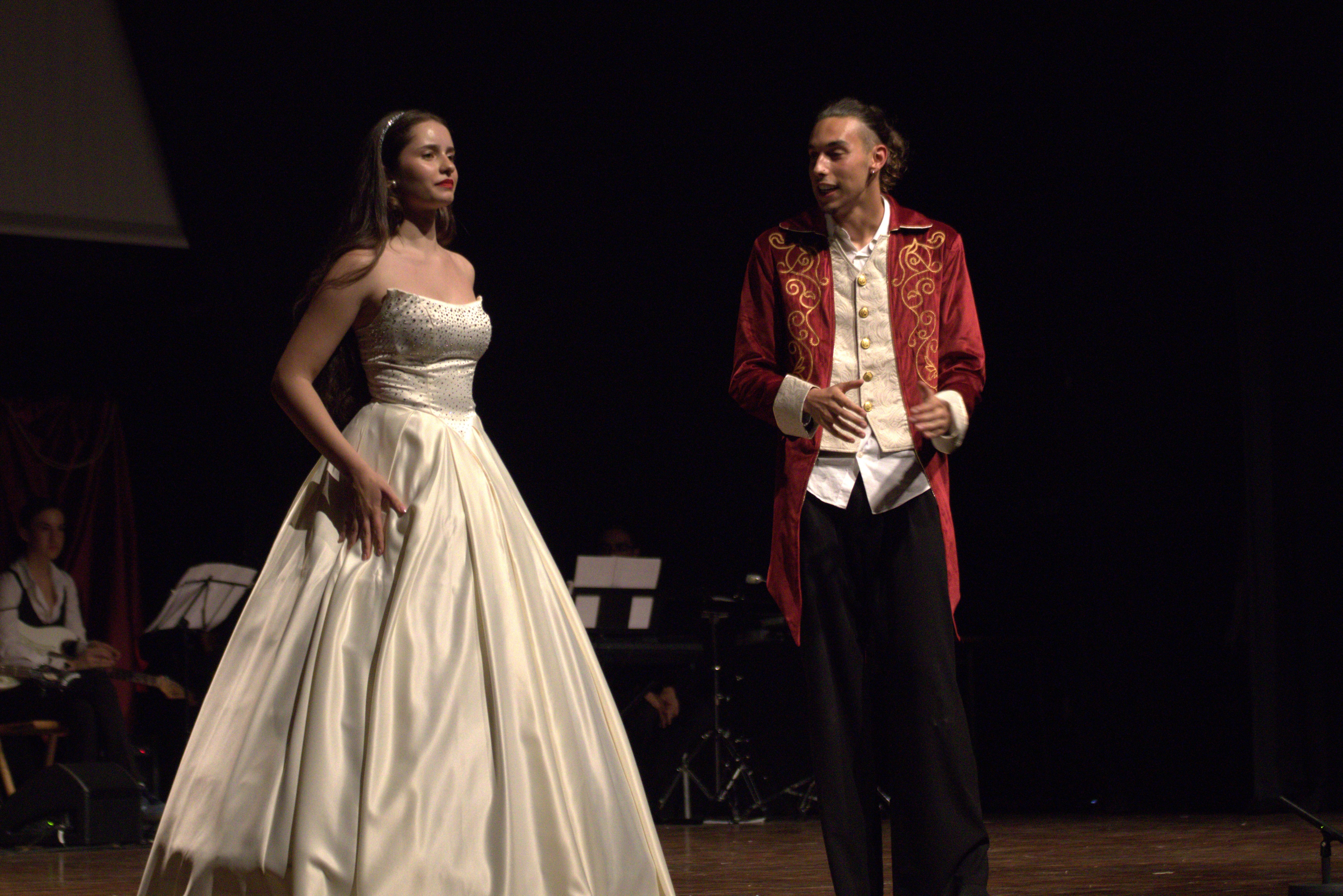 L'institut Banús ha ofert aquests dies un espectacle musical i teatral. FOTO Marc Mata 