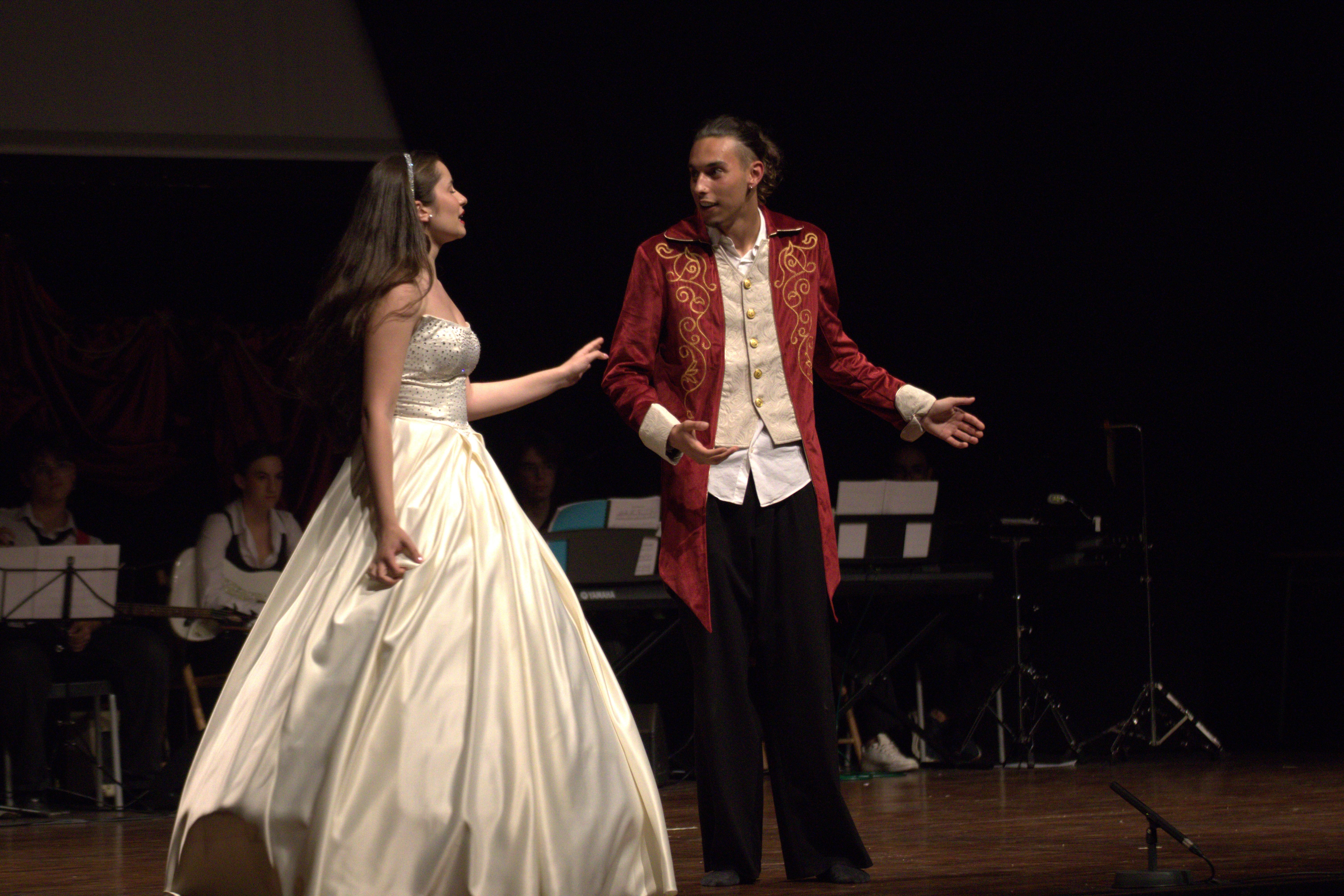 L'institut Banús ha ofert aquests dies un espectacle musical i teatral. FOTO Marc Mata 