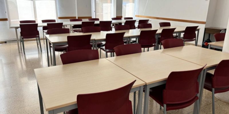 La sala d’estudi de l’Ateneu, situada a la planta baixa de l'equipament, ampliarà horari fins a la una de la matinada durant el període d’exàmens. FOTO: Ajuntament de Cerdanyola