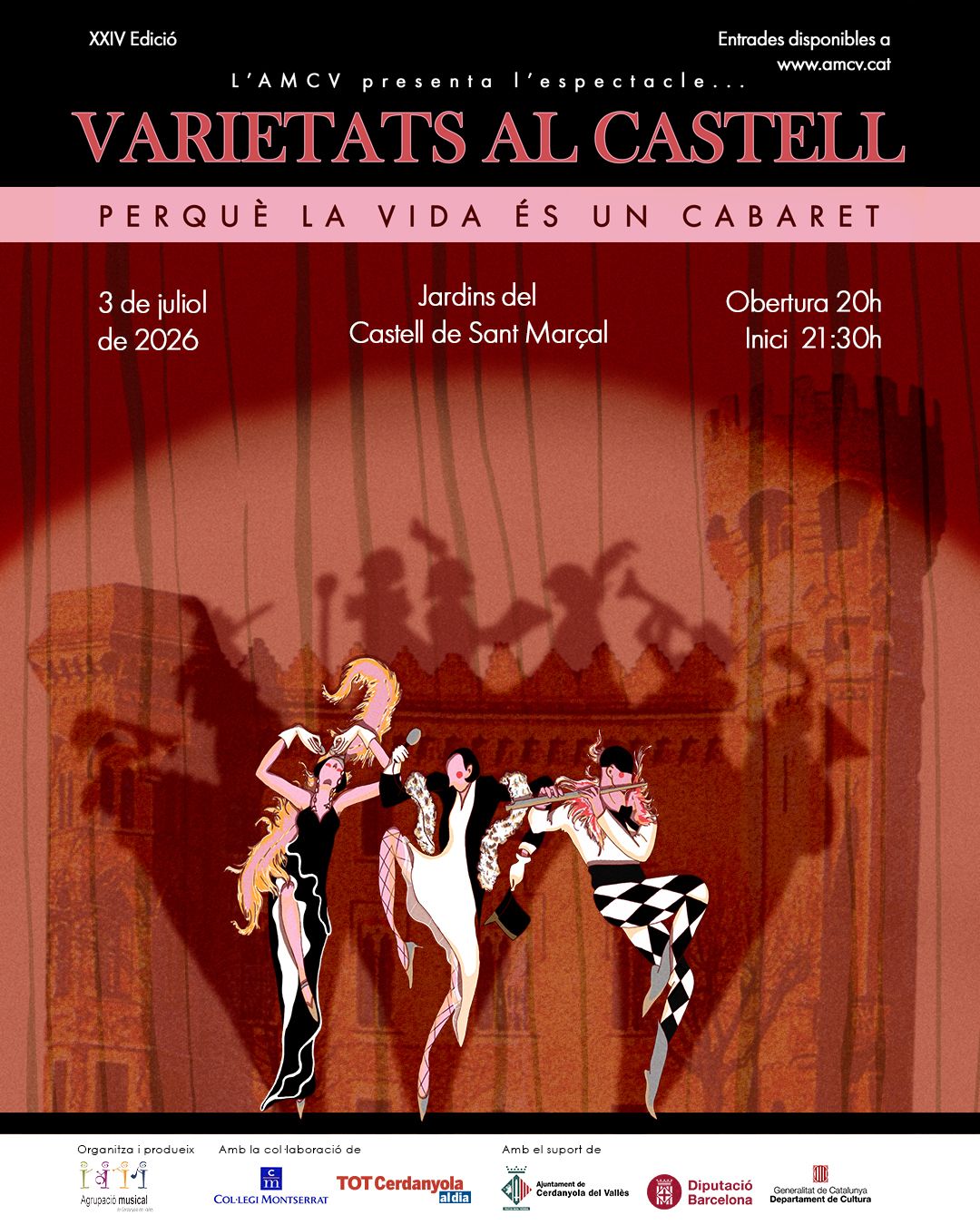Cartell del concert del Castell de Sant Marçal 2026, obra de Laura 