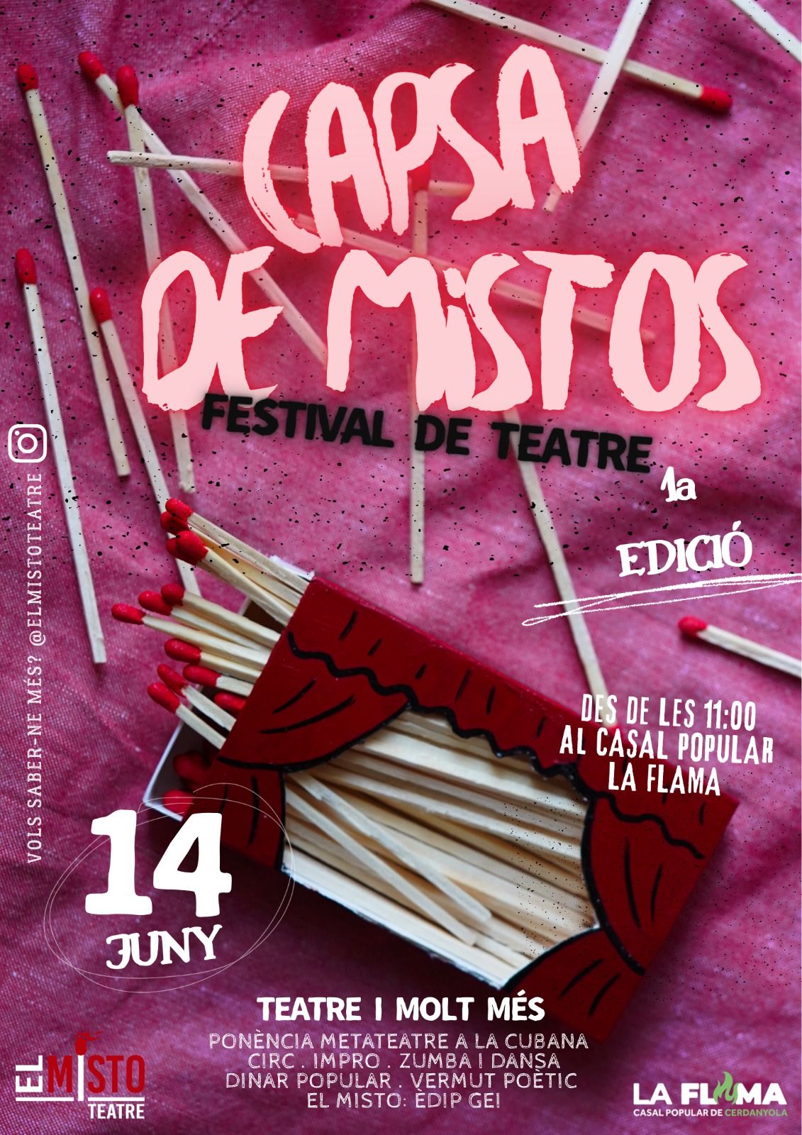 Cartell de 'Capsa de Mistos'. Foto: Cedida