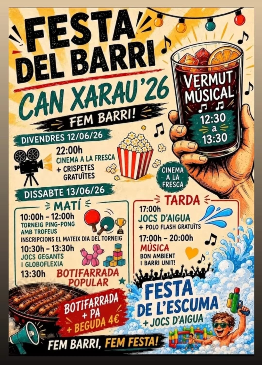 Cartell de les festes de Can Xarau-Santa Eugènia