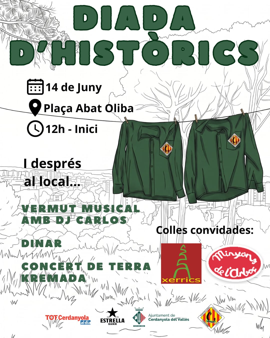 Cartell de la Diada d'Històrics, aquest diumenge a la plaça d'Abat Oliba