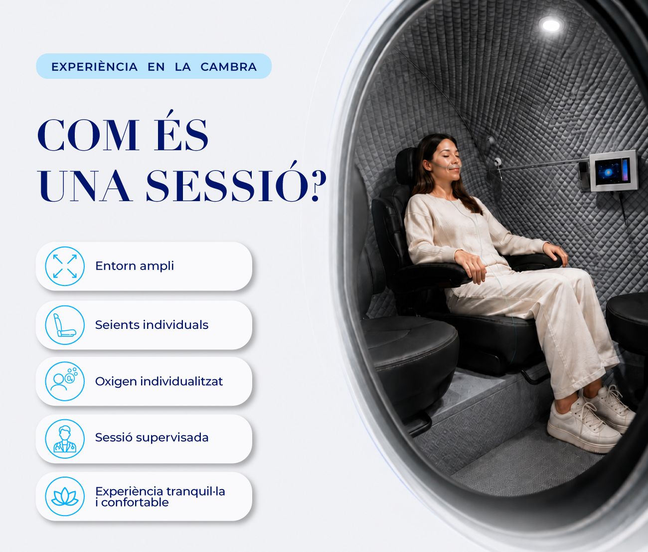 sessio cambra hiperbarica 4places
