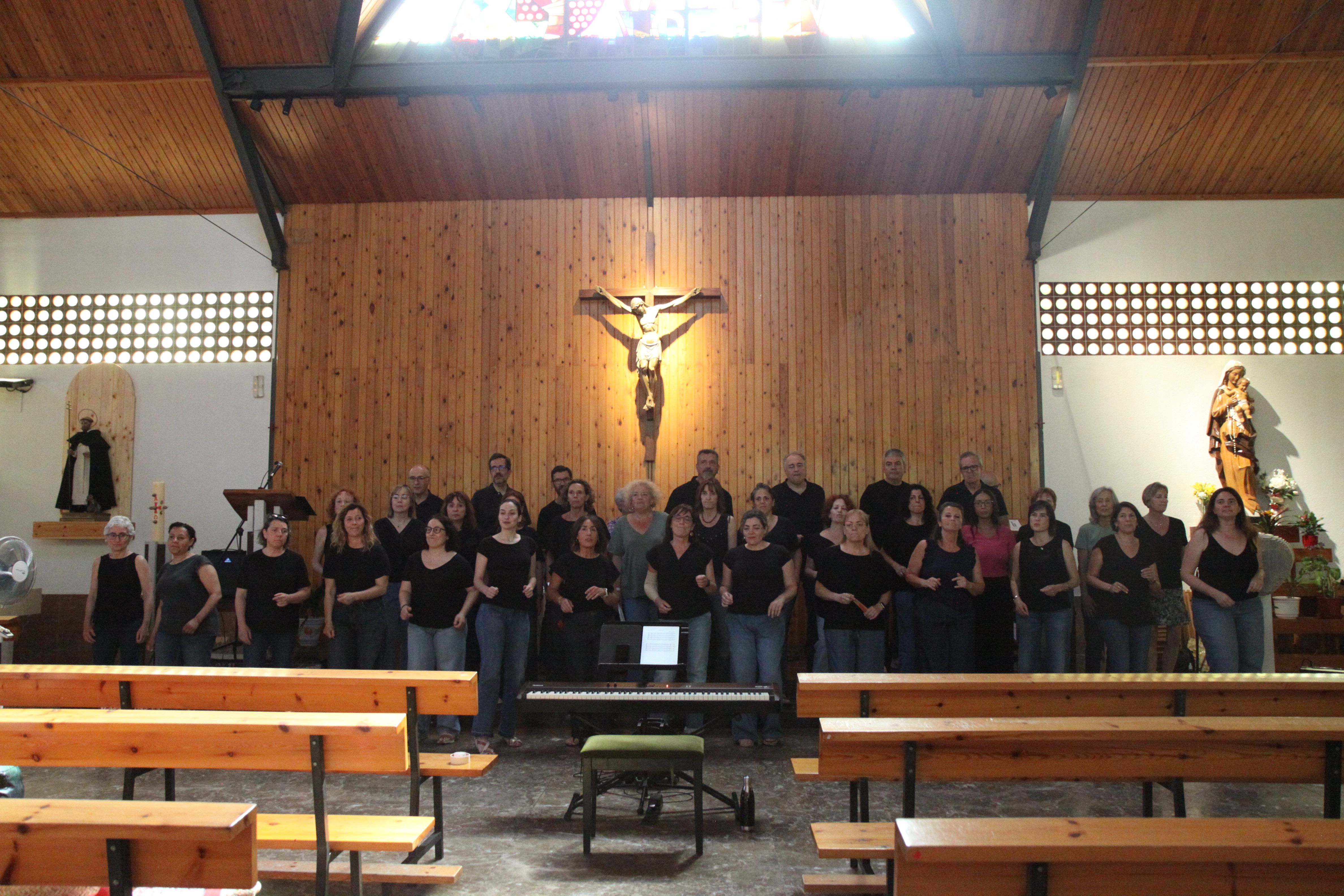 Gairebé una quarentena de cantants han actuat amb el cor. Foto: Laia Jubany