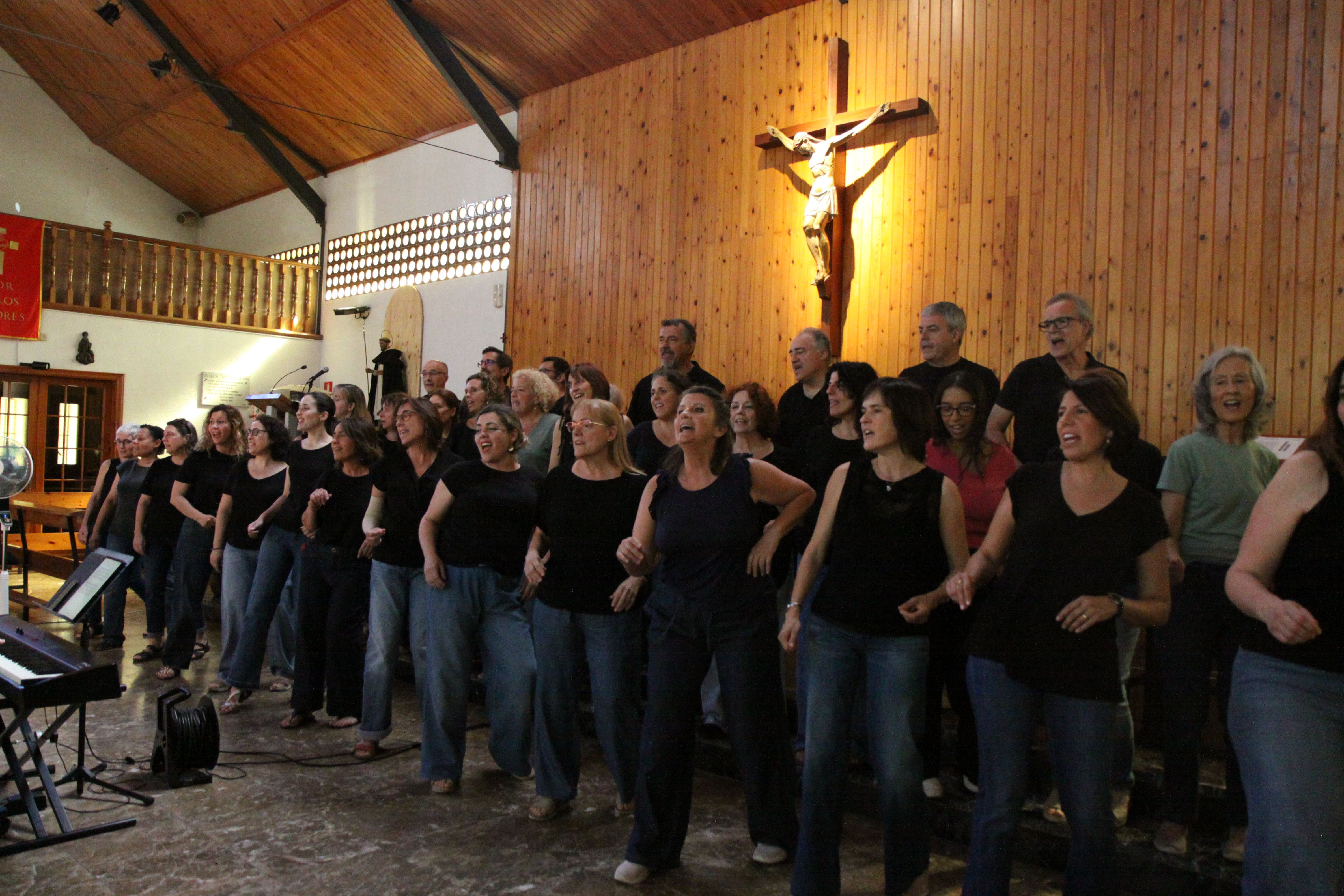 Gairebé una quarentena de cantants han actuat amb el cor. Foto: Laia Jubany