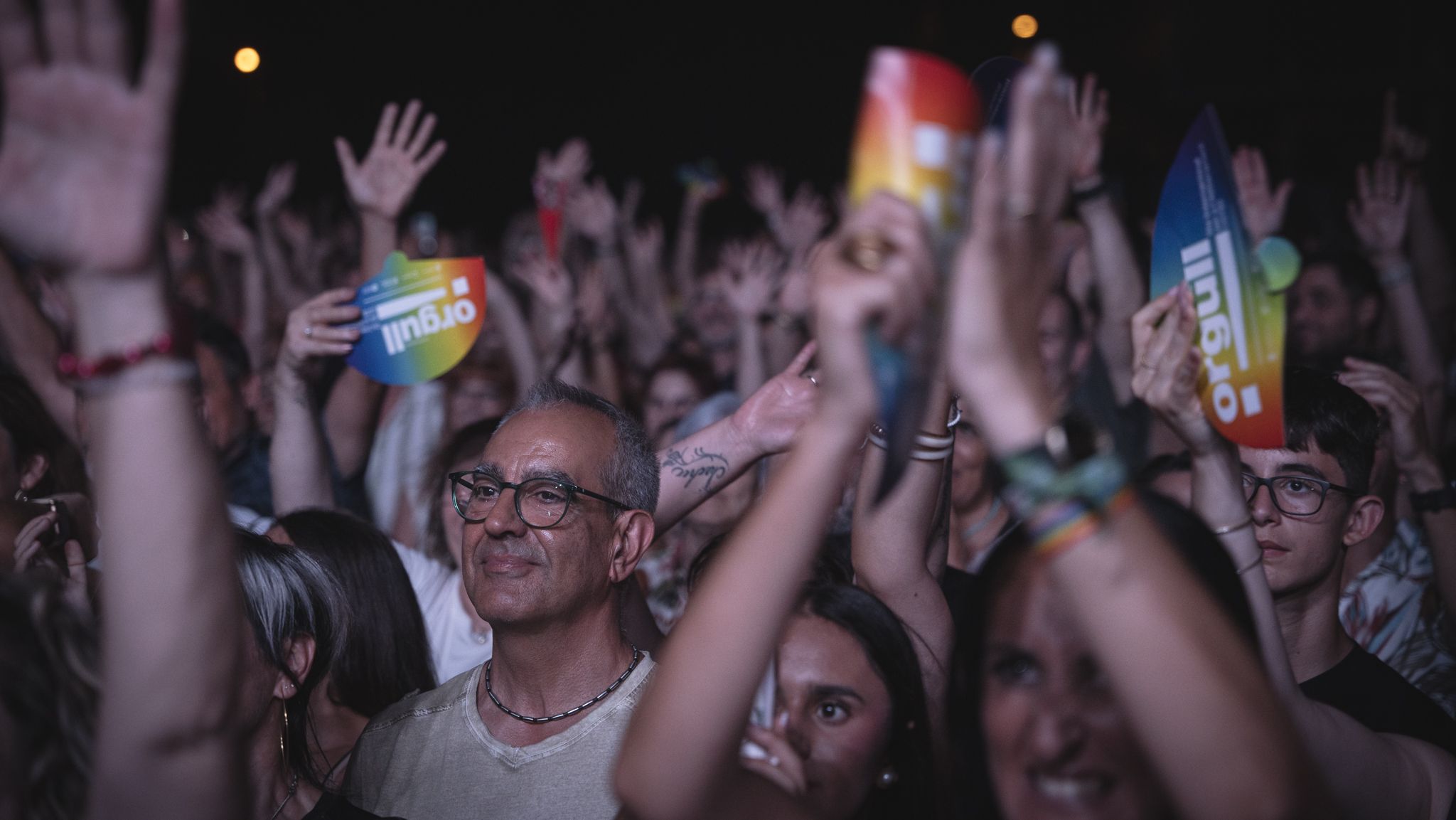 El públic va omplir el Parc Xarau i va seguir el concert de Rosario amb entusiasme. FOTO: Mauri Blázquez (@mzzz.raw)