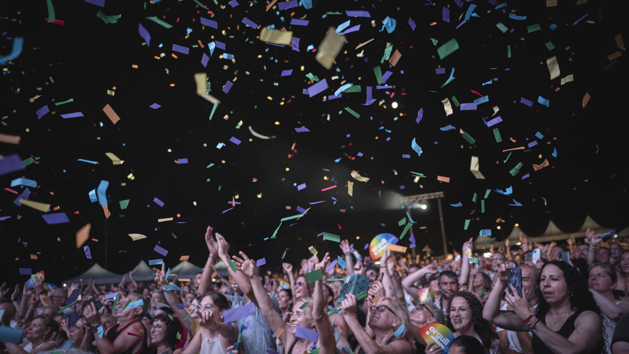 El públic va omplir el Parc Xarau i va seguir el concert de Rosario amb entusiasme. FOTO: Mauri Blázquez (@mzzz.raw)