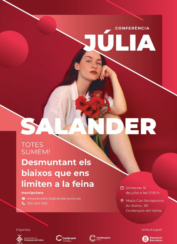 Cartell de la conferència per detectar biaixos de gènere a la feina partir d'estadístiques i dades.  FOTO: Ajuntament