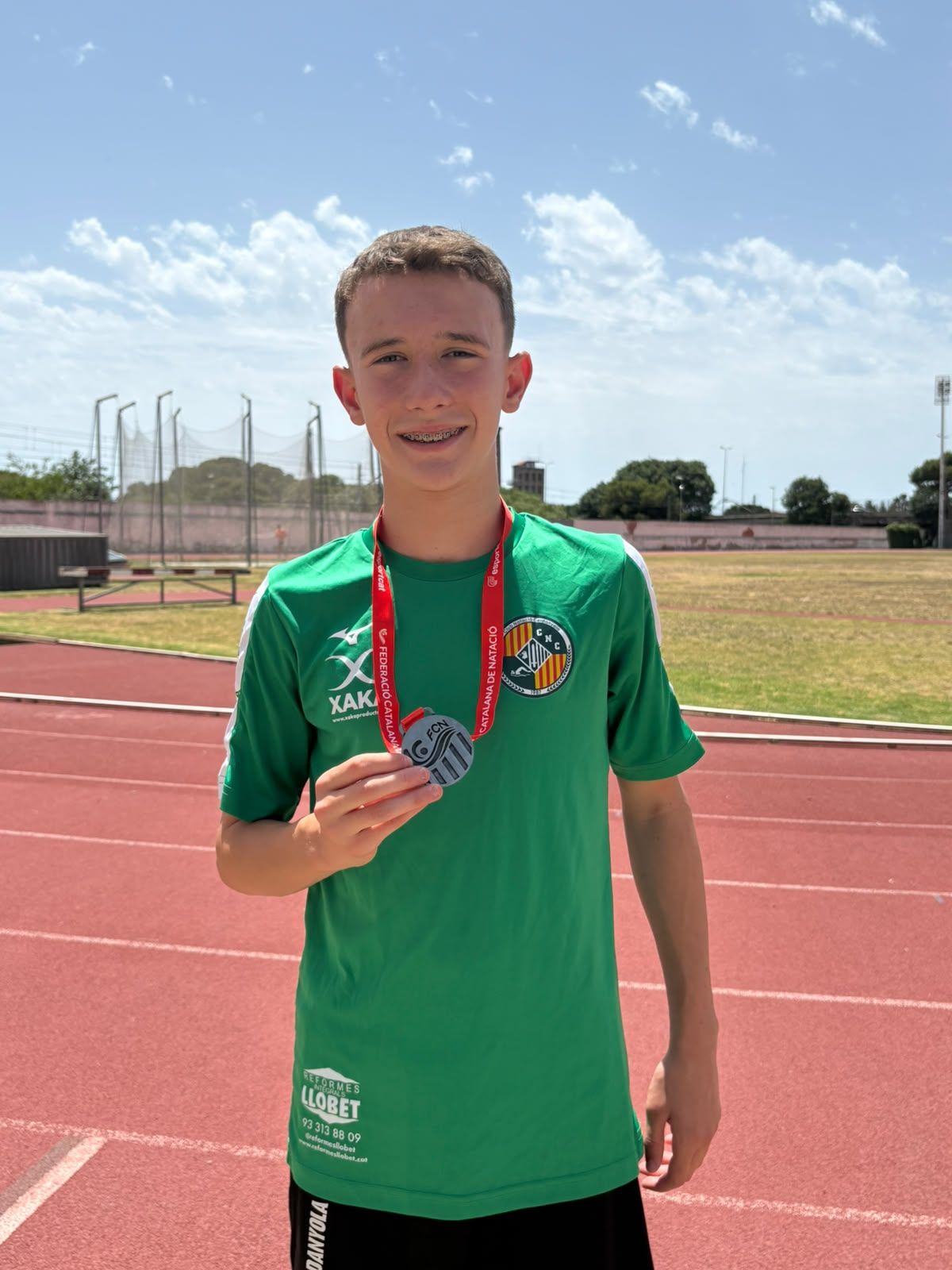 Lucas Sanroma, del CN Cerdanyola, va ser subcampió en 200 papallona al Campionat de Catalunya aleví. FOTO: CN Cerdanyola