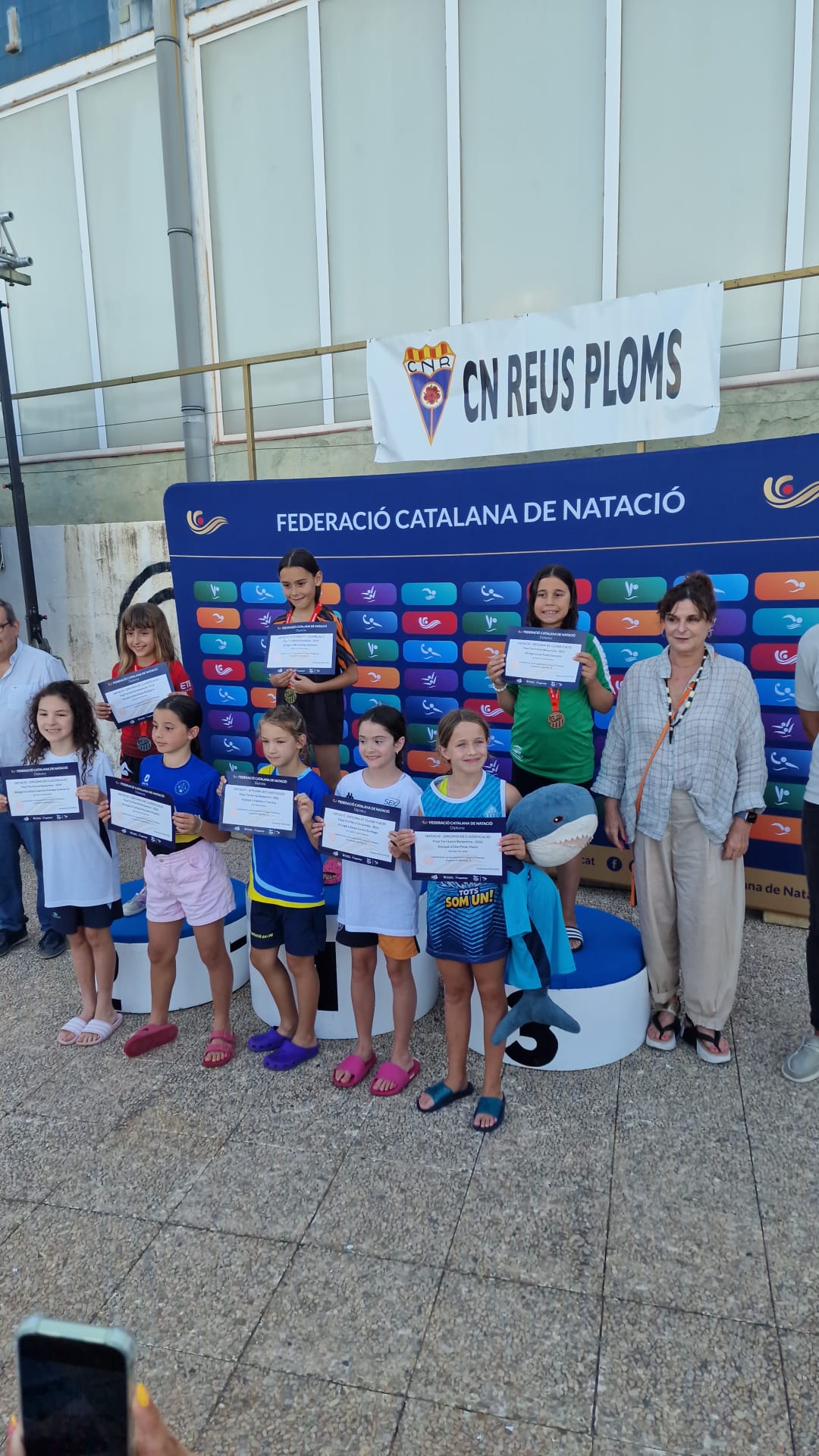 Grup de participants de la Final Territorial benjamina, disputada al CN Reus Ploms, on Laia Katib, del CN Cerdanyola, va aconseguir el bronze al Q64. FOTO: CN Cerdanyola