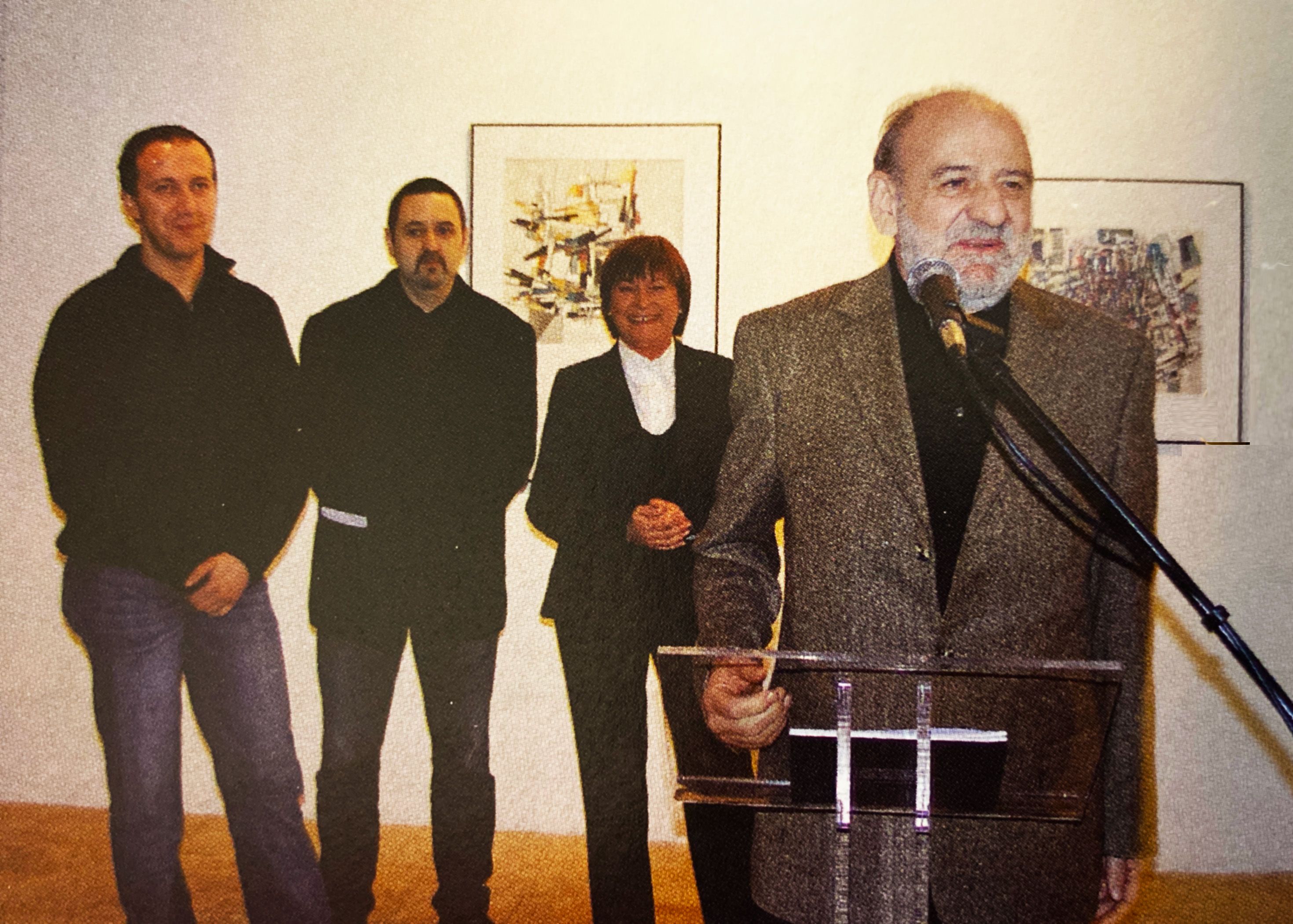 Jesús Bolinaga, durant la presentació d’una exposició amb obra seva l’any 2007. FOTO: Arxiu històric del TOT Cerdanyola al dia