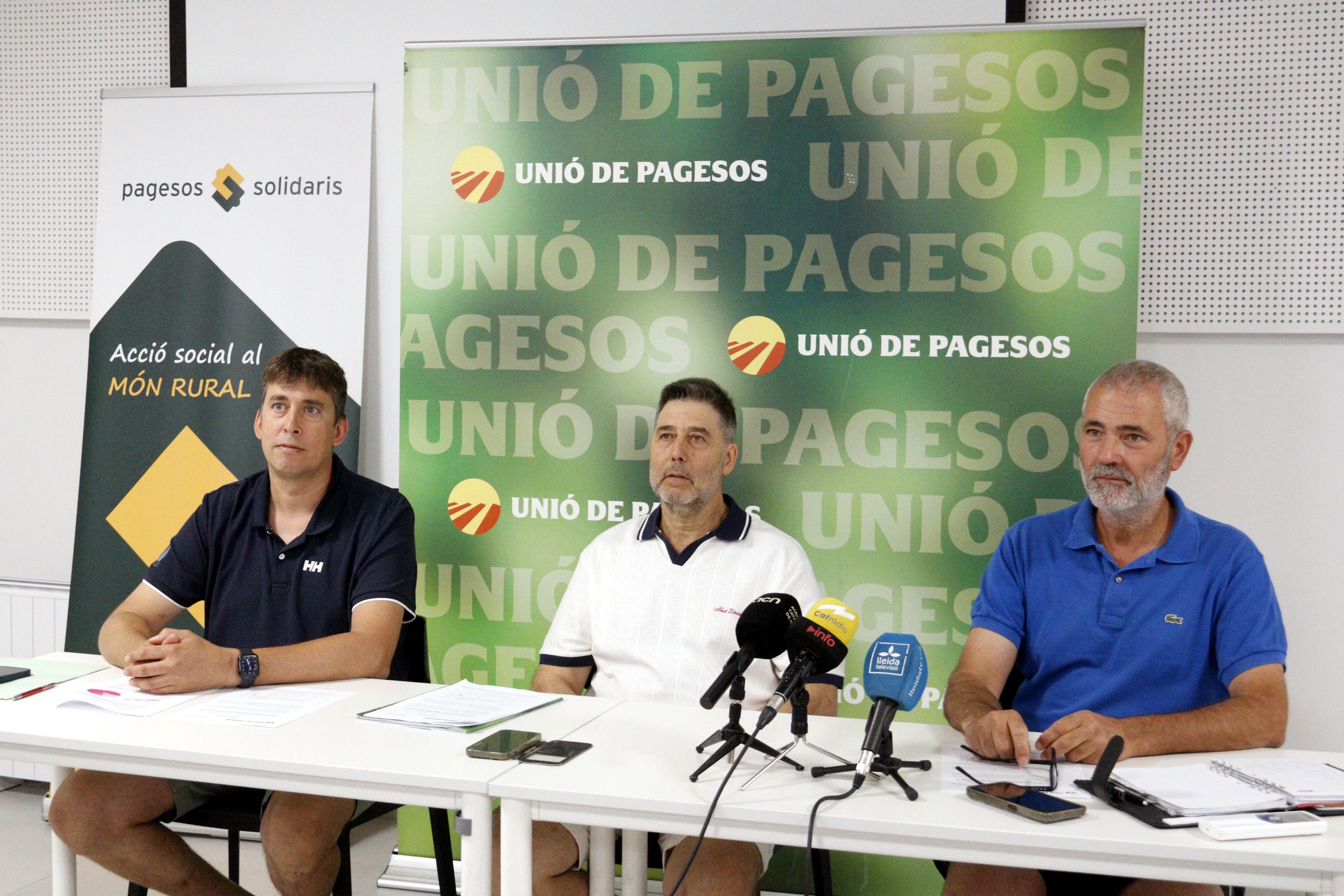 Presentació del balanç econòmic d'Unió de Pagesos, el dimecres 8 de juliol. FOTO: Roger Segura (ACN) 