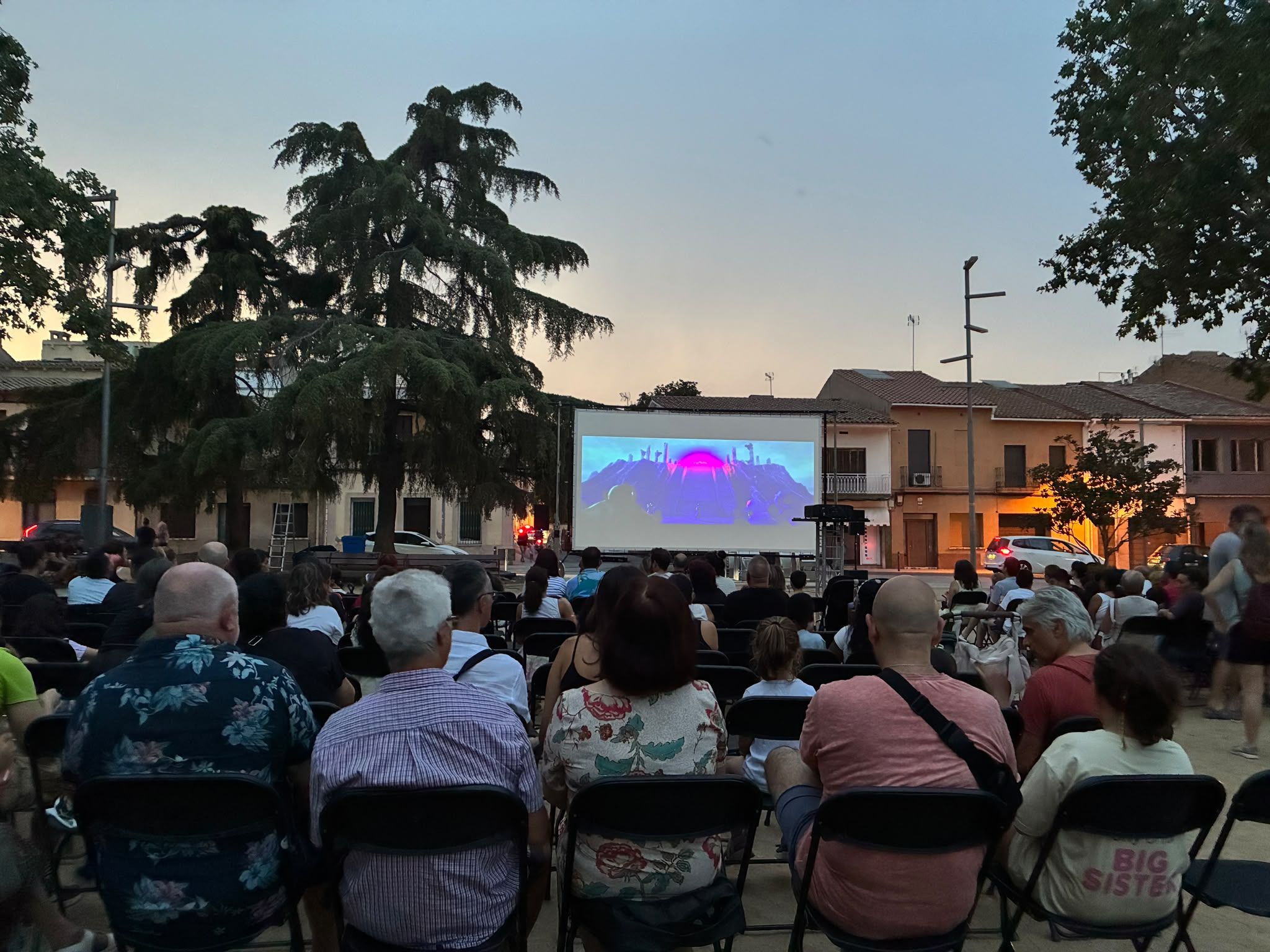 El cinema a la fresca tanca aquesta edició del Cerdanyola Menuda. FOTO: Laia Jubany